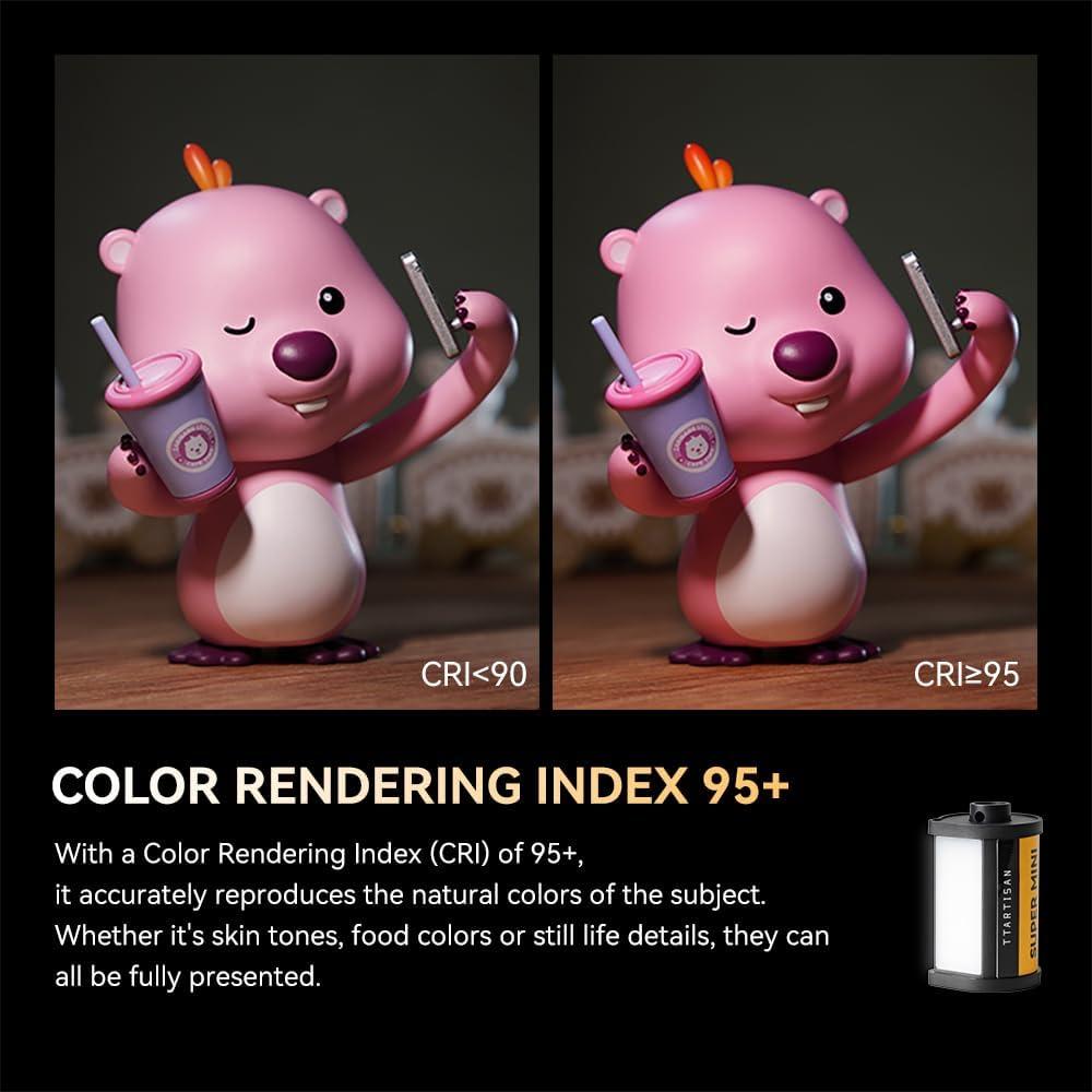 Luz LED Mini RGB TTArtisan con Soporte Magnético y Carga Rápida