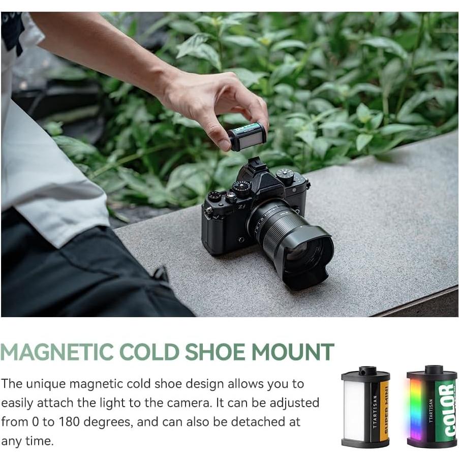 Luz LED Mini RGB TTArtisan con Soporte Magnético y Carga Rápida