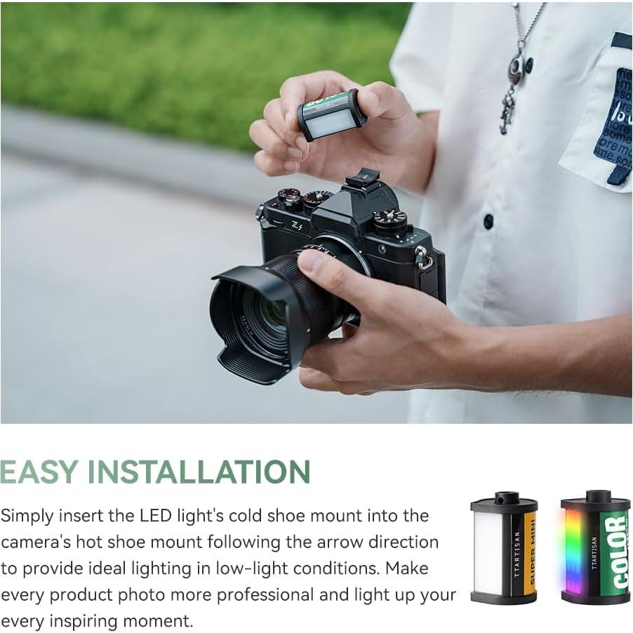 Luz LED Mini RGB TTArtisan con Soporte Magnético y Carga Rápida