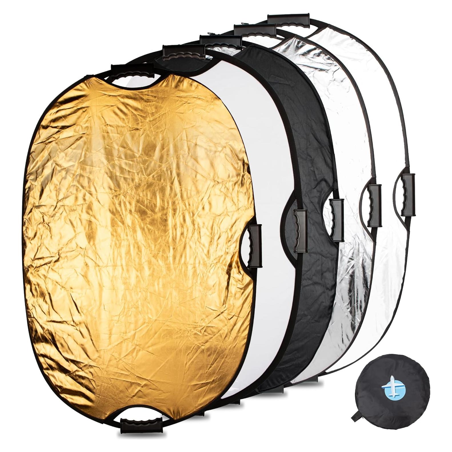 Reflector Fotográfico 5-en-1 LinkWheres 60x90cm Plegable