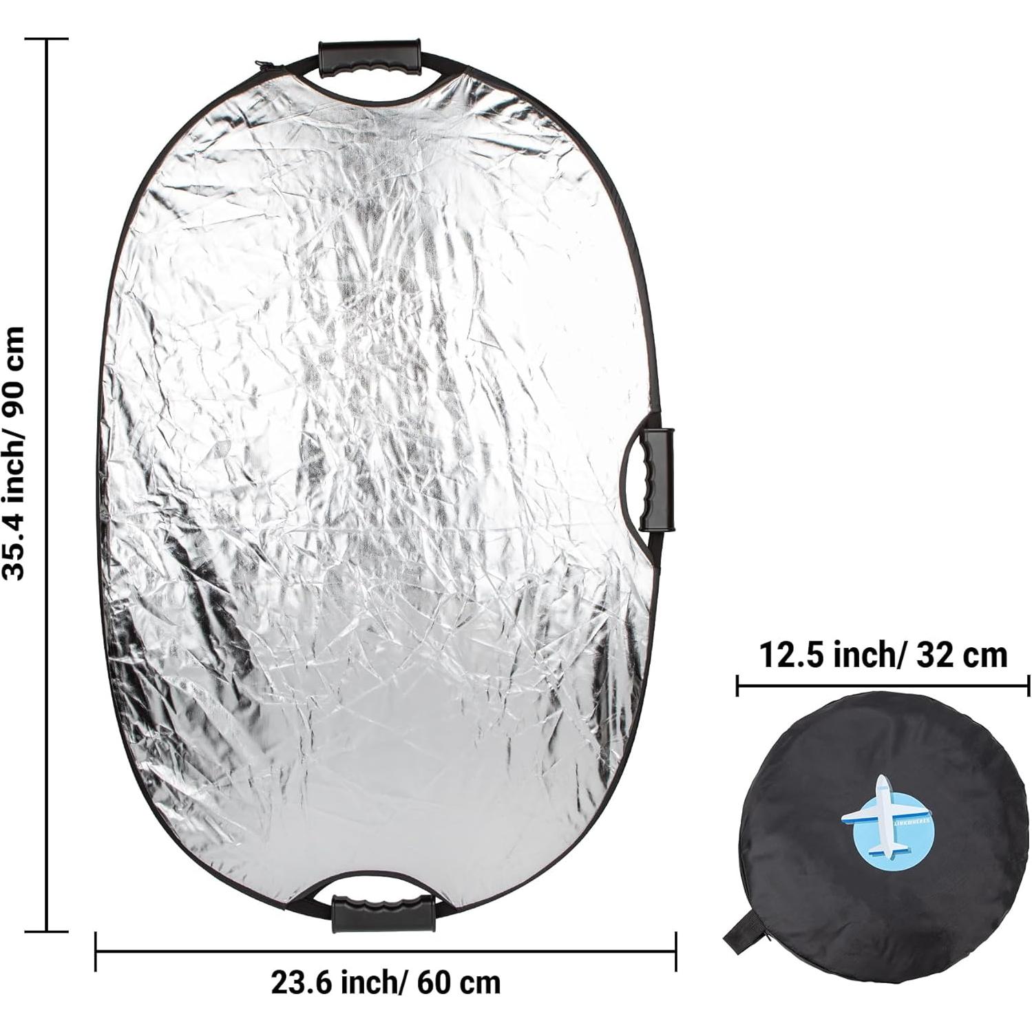 Reflector Fotográfico 5-en-1 LinkWheres 60x90cm Plegable