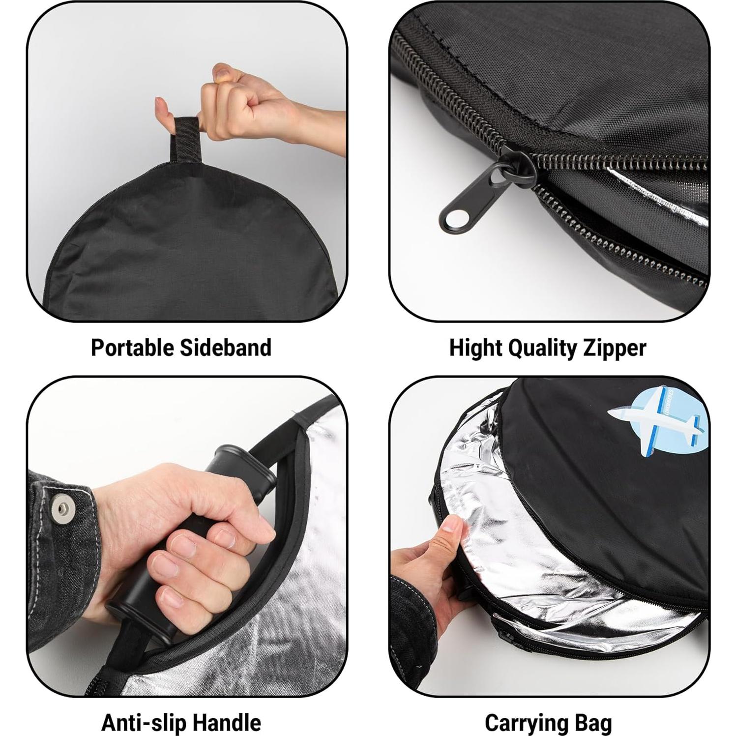 Reflector Fotográfico 5-en-1 LinkWheres 60x90cm Plegable