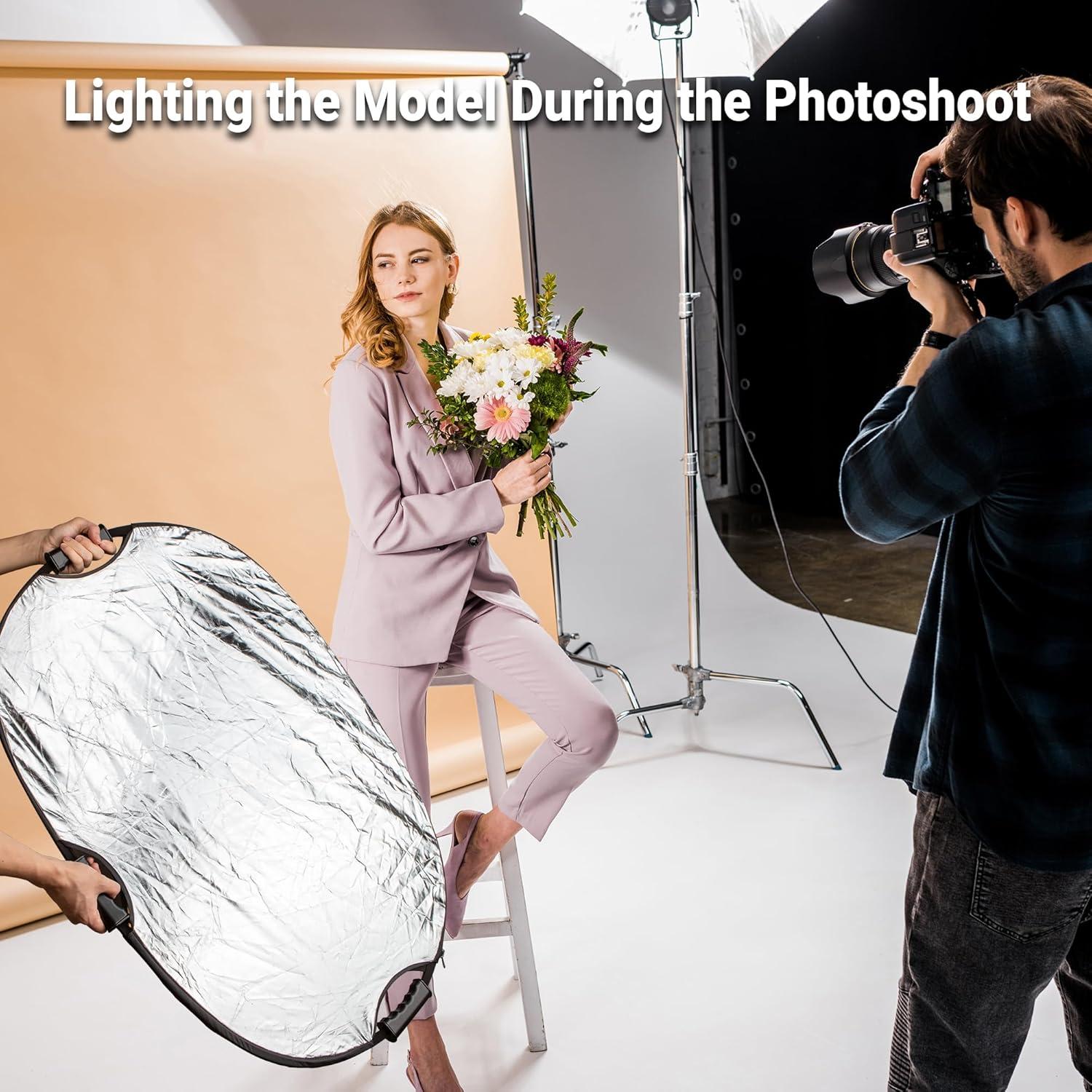 Reflector Fotográfico 5-en-1 LinkWheres 60x90cm Plegable