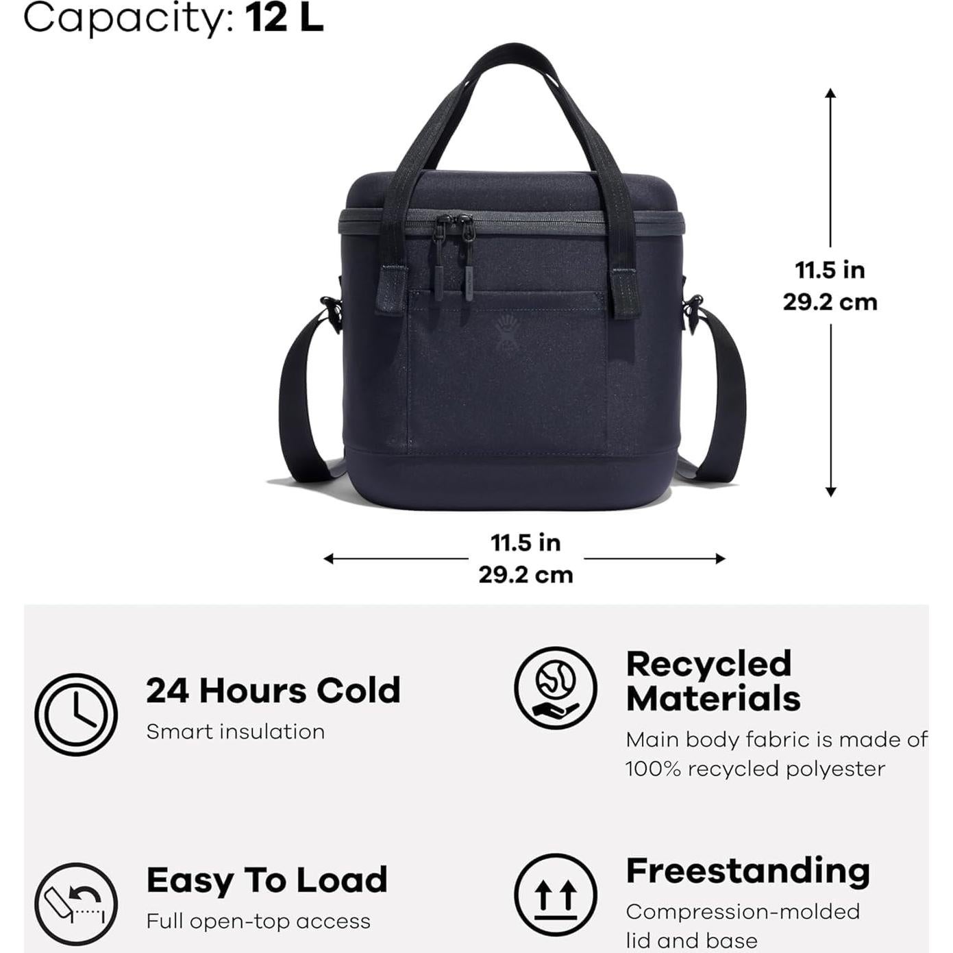 Bolsa Térmica Hydro Flask Nevera Carry Out 12L Negra