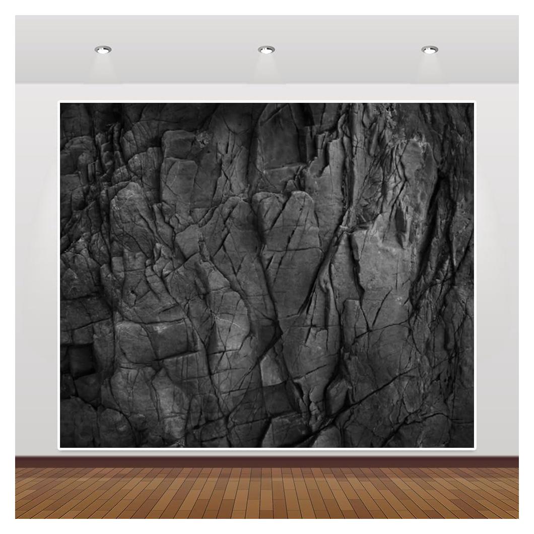 Fondo de Pared de Ladrillo Negro 3x2.5m Caaerttply Decoración