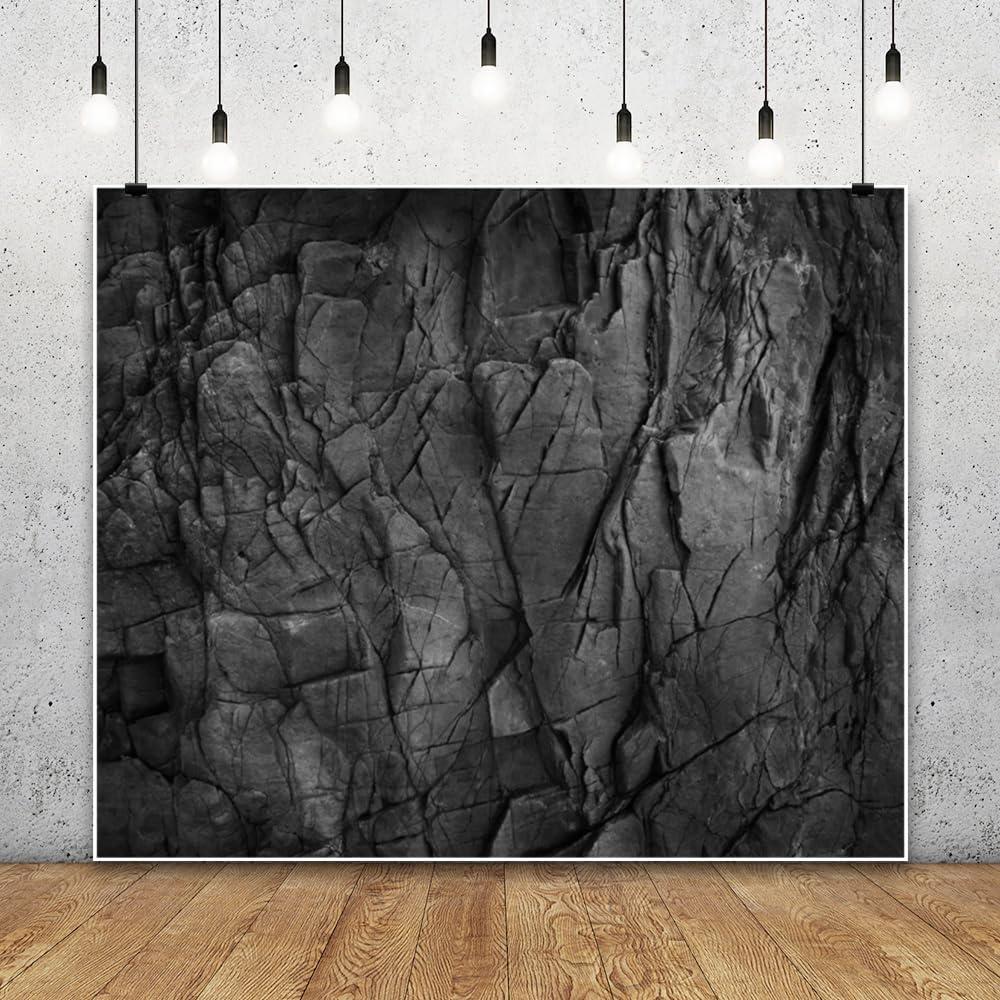 Fondo de Pared de Ladrillo Negro 3x2.5m Caaerttply Decoración