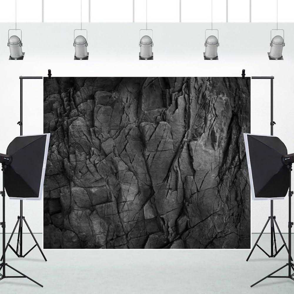 Fondo de Pared de Ladrillo Negro 3x2.5m Caaerttply Decoración