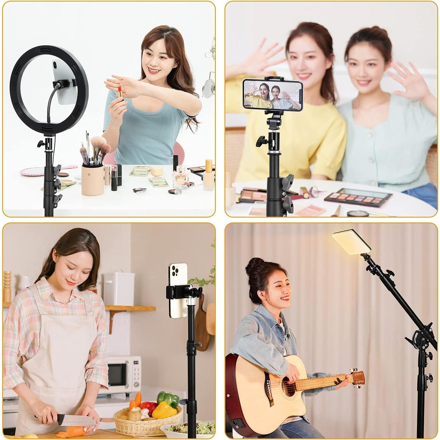 Adaptador de Soporte de Luz KAGYOKU 4 Piezas Aluminio 1/4"