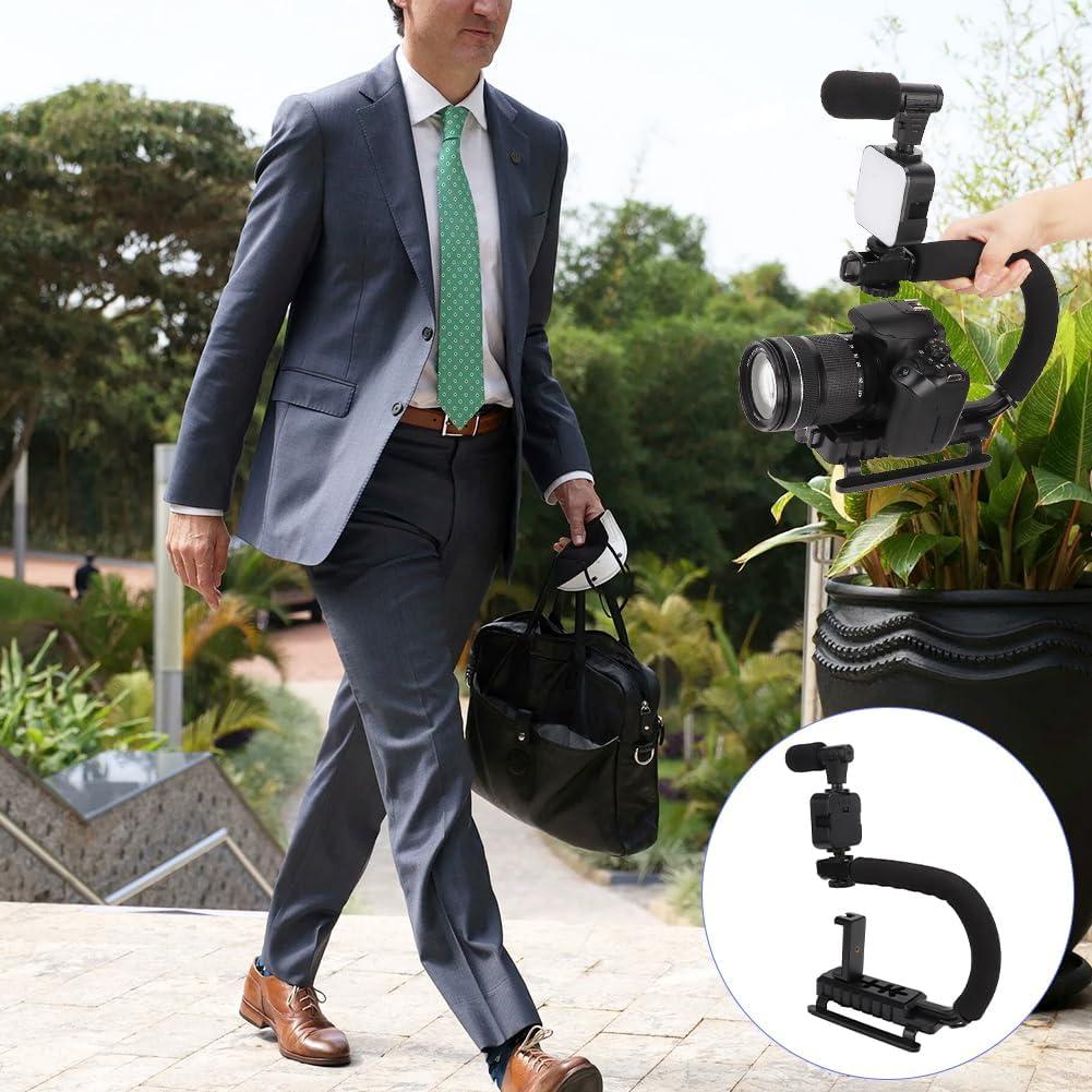 Soporte Estabilizador de Cámara de Mano Tiiyee con Luz LED