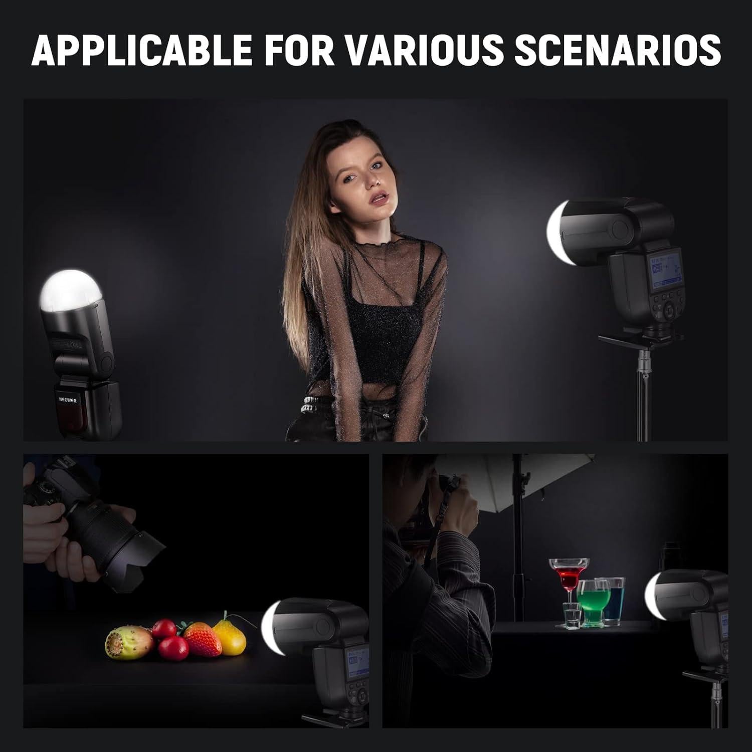 Difusor de Cúpula Magnético NEEWER para Flash Z2 Z1 40g