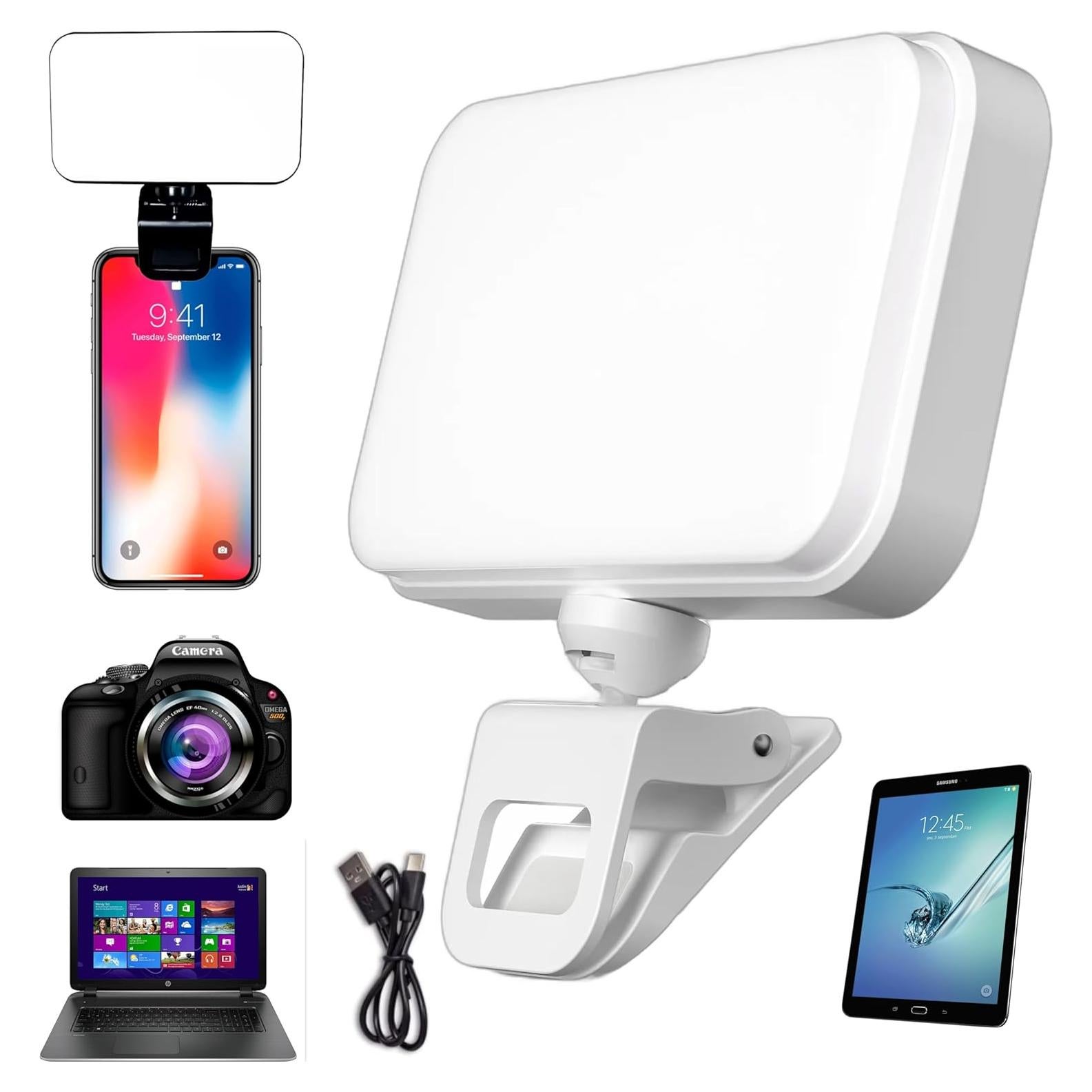 Luz Selfie Girish F6 66 LED 3 Colores 5 Niveles 360°