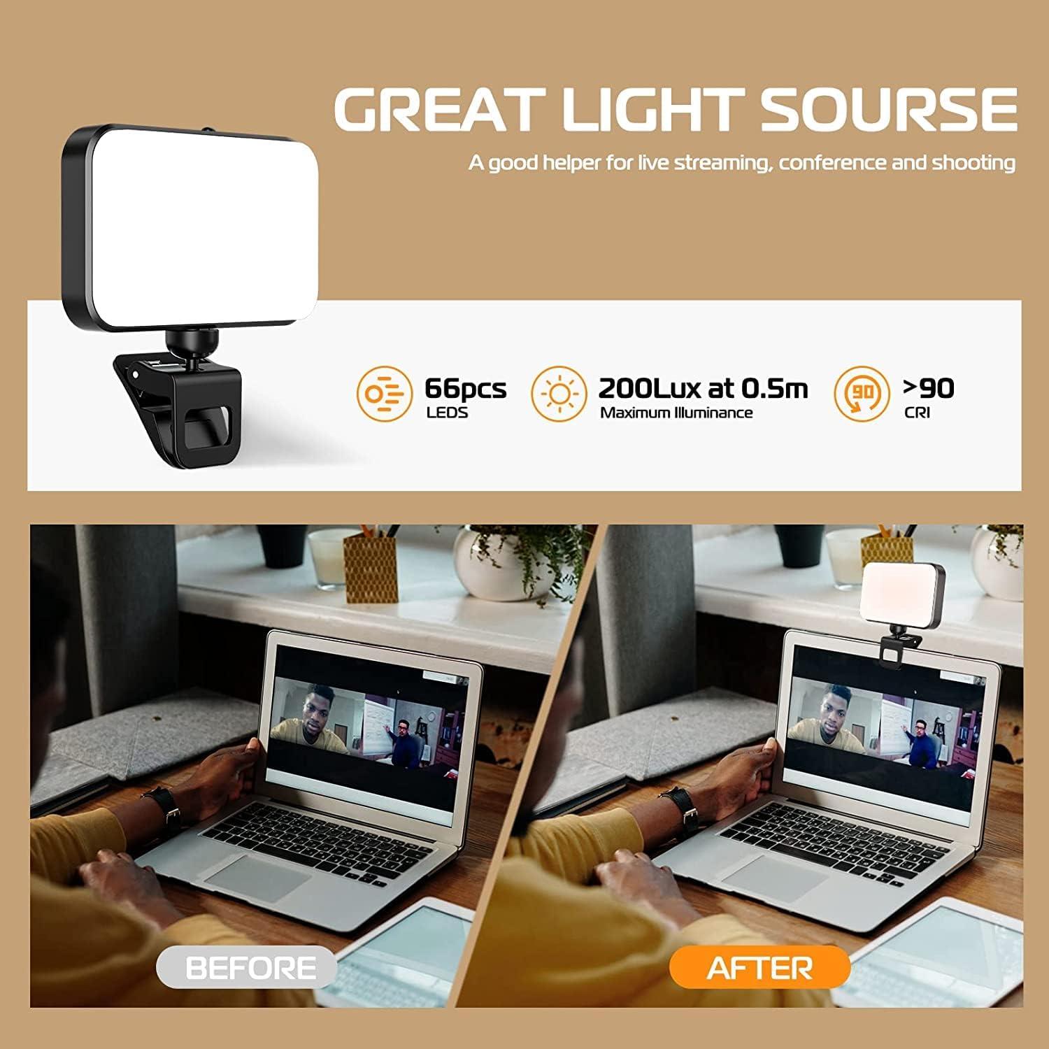 Luz Selfie Girish F6 66 LED 3 Colores 5 Niveles 360°