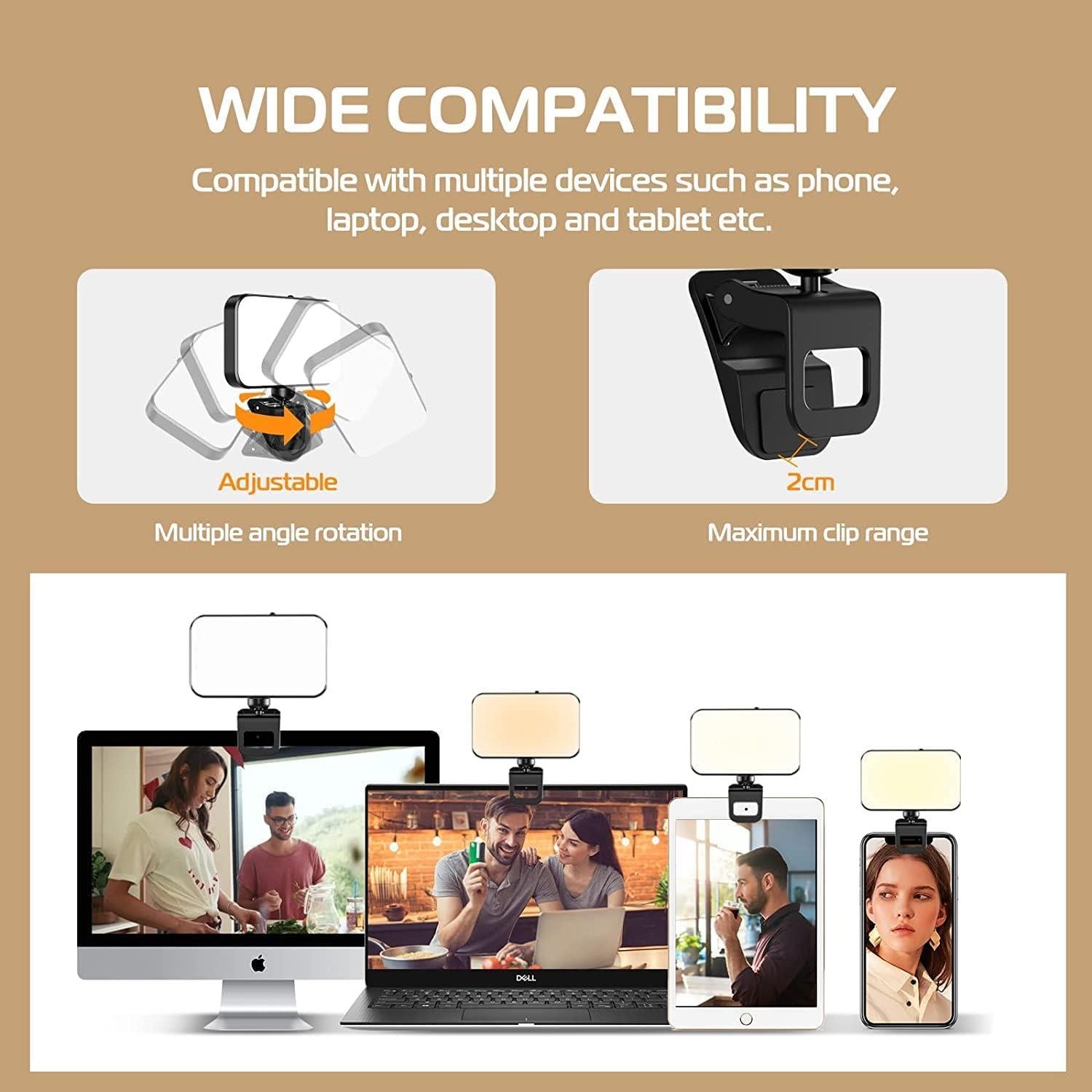 Luz Selfie Girish F6 66 LED 3 Colores 5 Niveles 360°