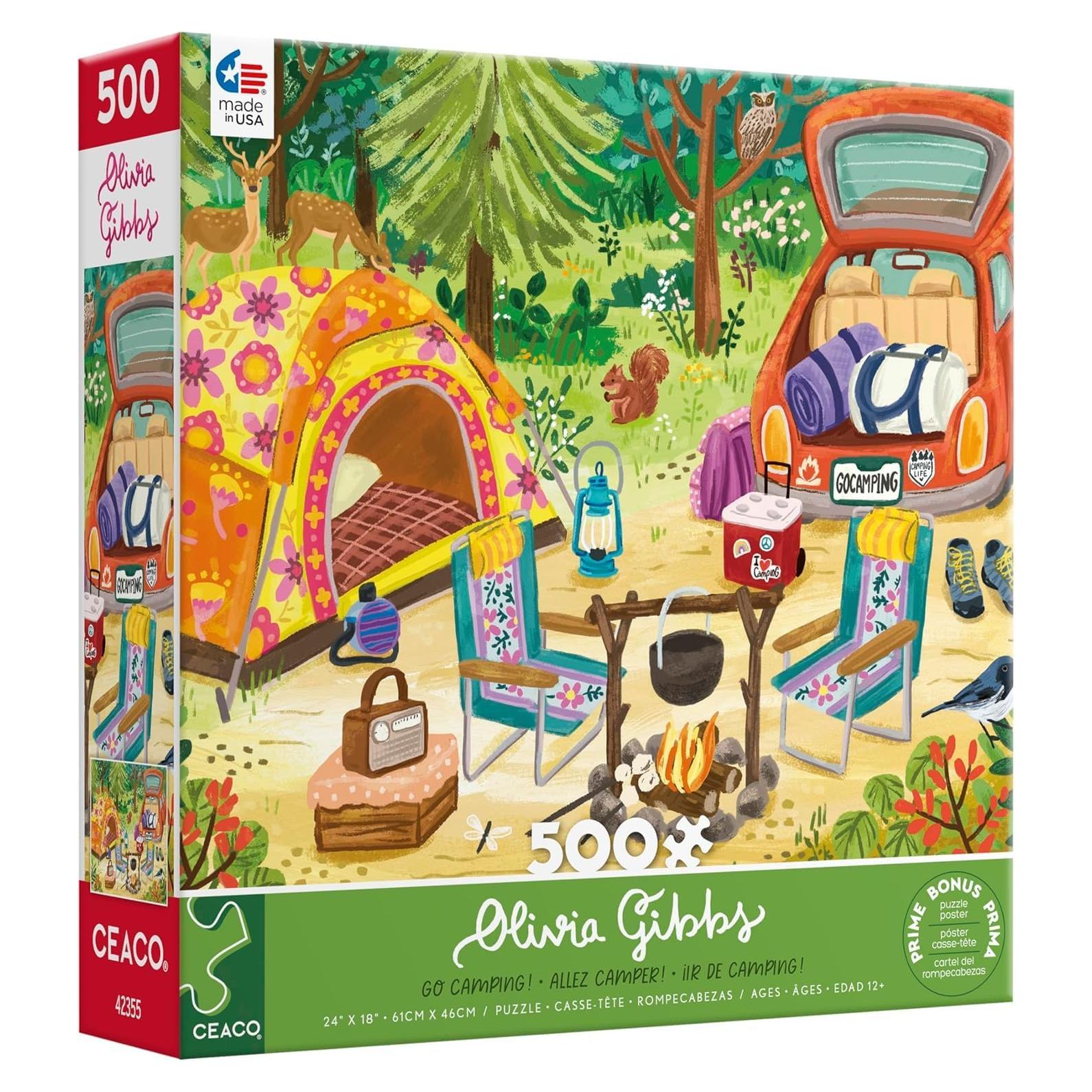 Rompecabezas 500 Piezas Ceaco Olivia Gibbs Ve de Camping