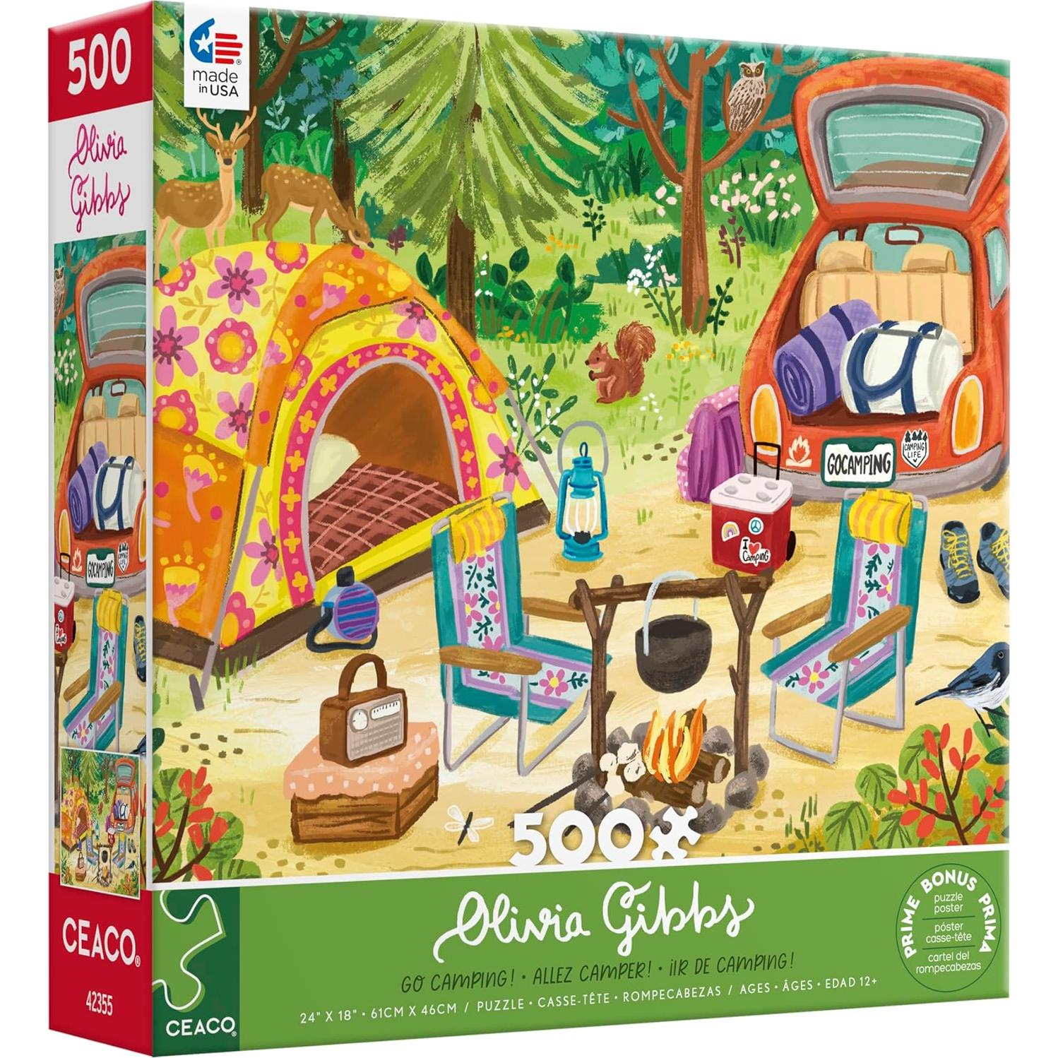 Rompecabezas 500 Piezas Ceaco Olivia Gibbs Ve de Camping