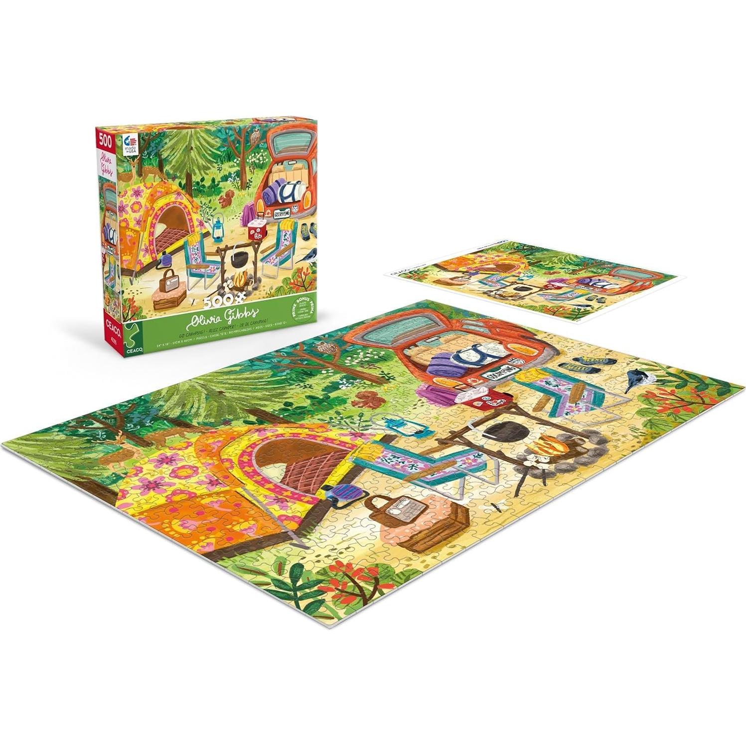 Rompecabezas 500 Piezas Ceaco Olivia Gibbs Ve de Camping