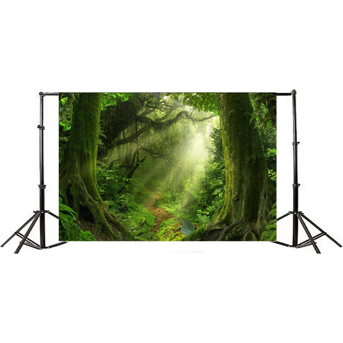 Fondo de Fotografía Vinilo Leowefowa 3x2m Selva Bosque