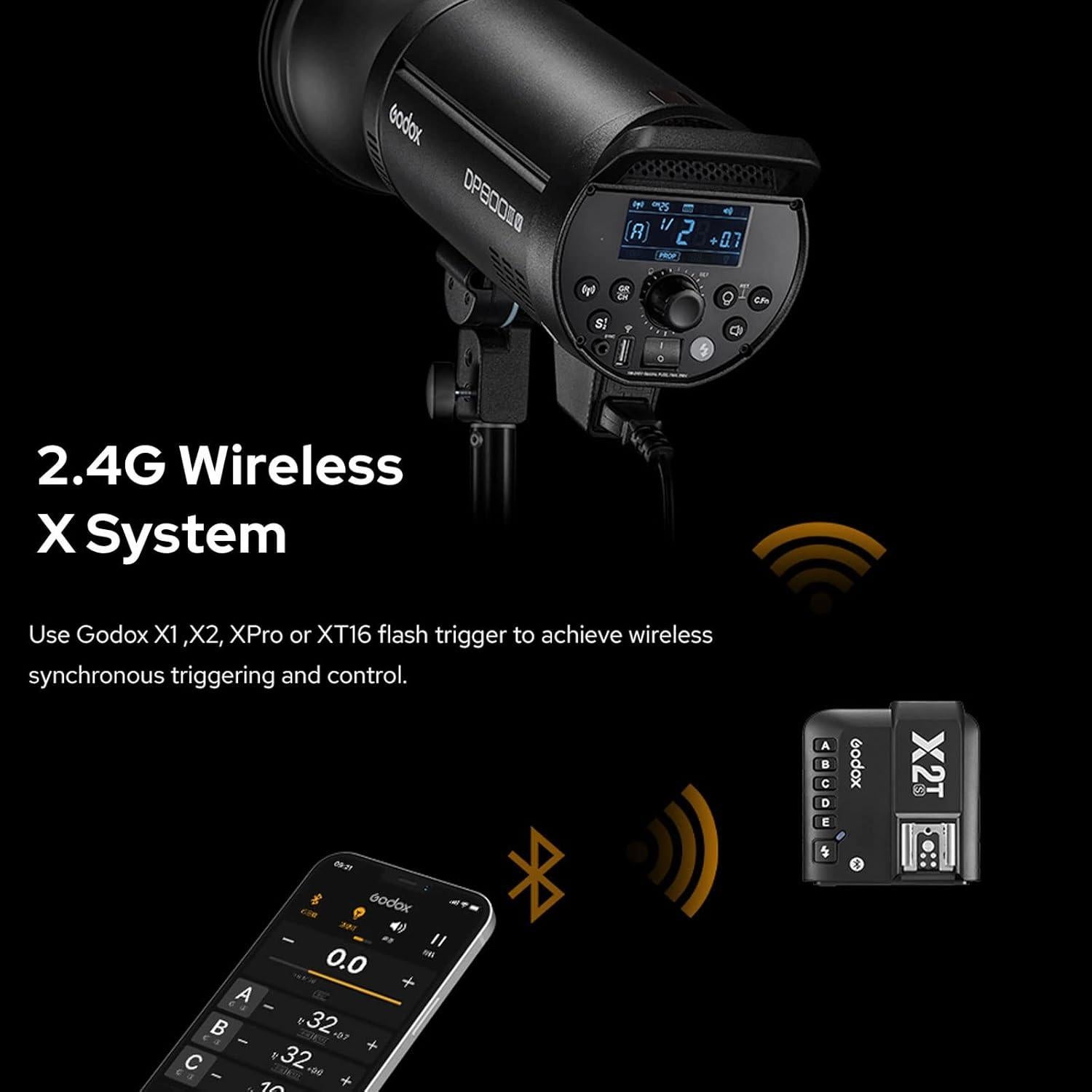 Flash de Estudio Godox DP600III-V 600Ws 5600K 2.4G Bowens