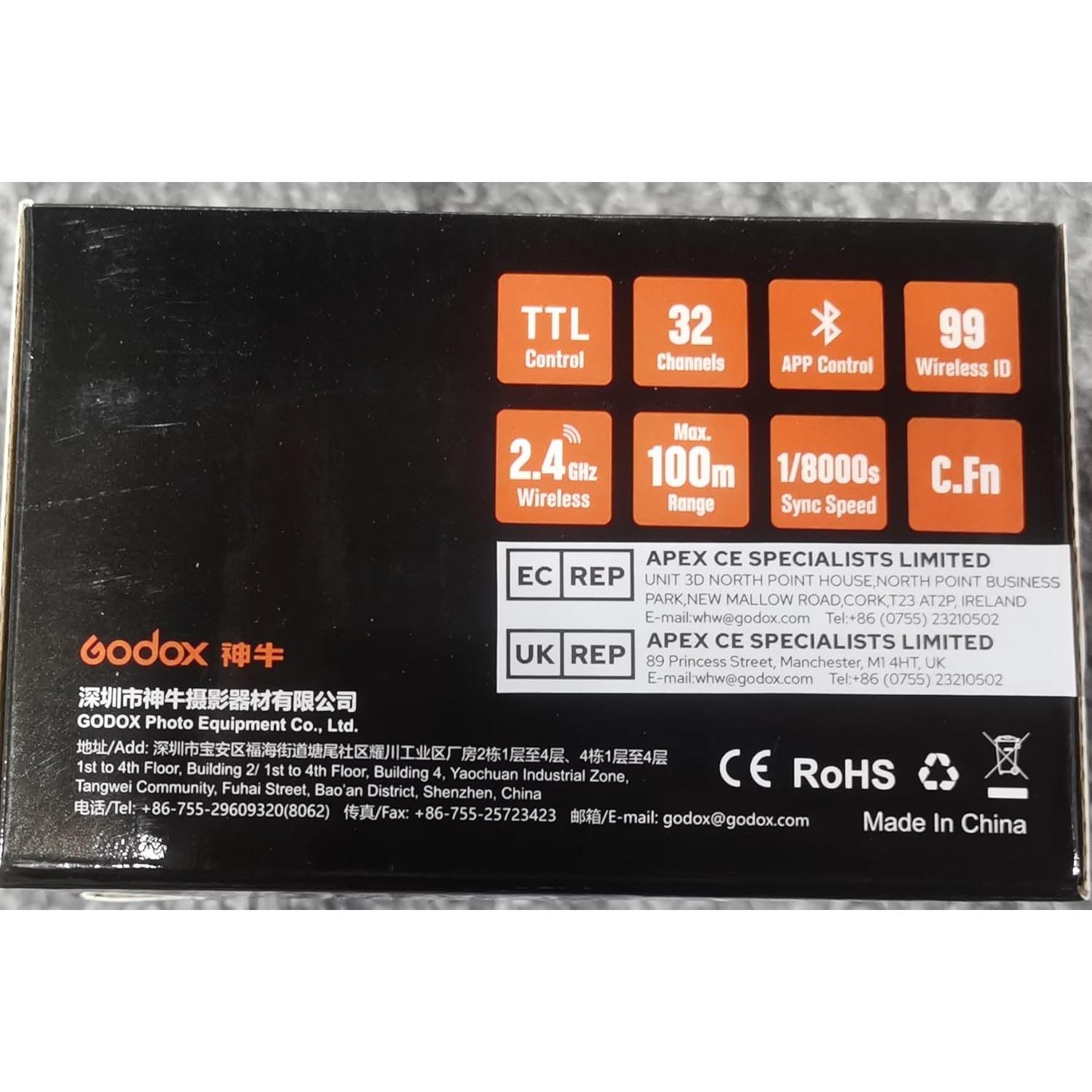 Disparador Inalámbrico TTL Godox X2T-S para Sony, 1/8000s HSS