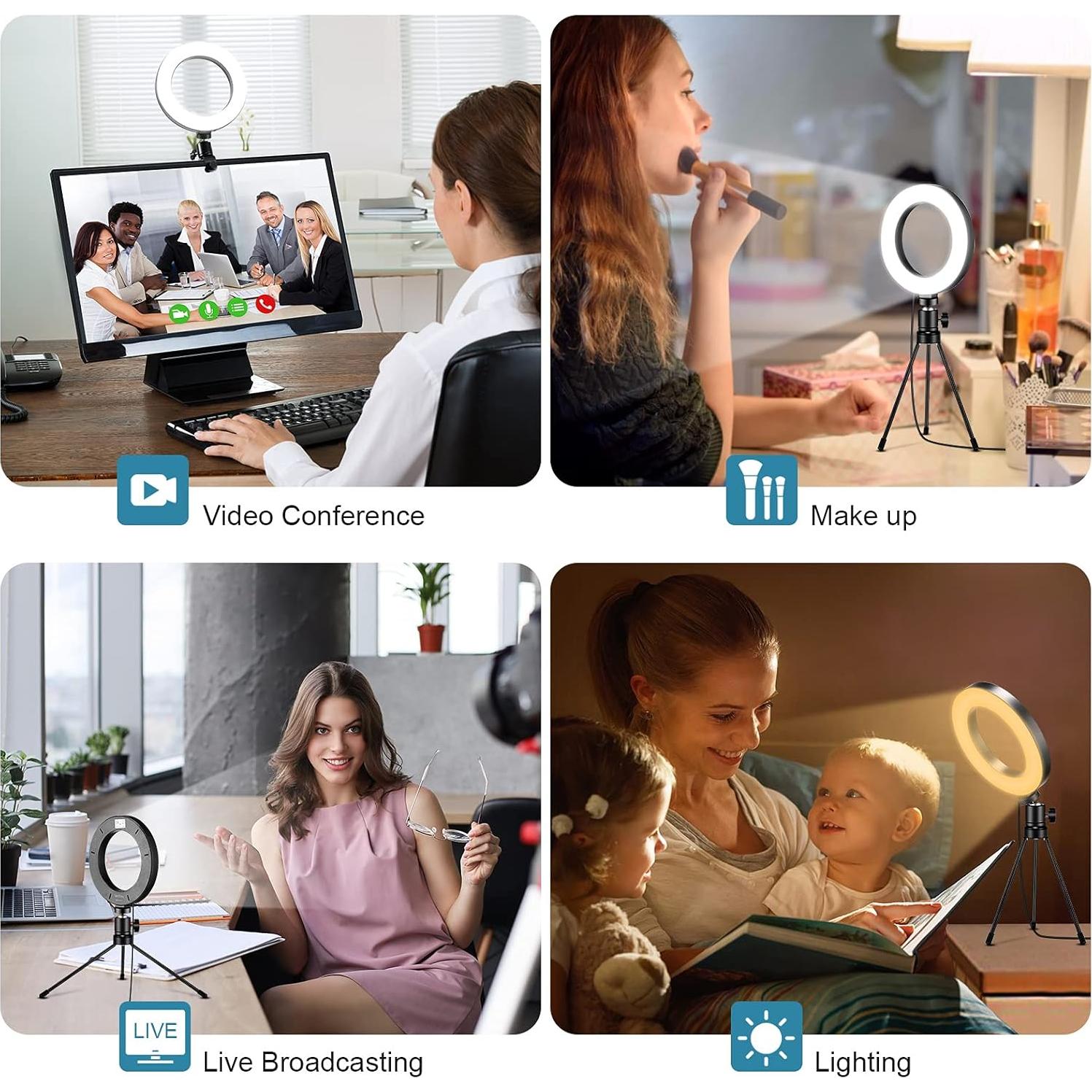 Kit de Iluminación LED Sancheay 15.24 cm 3 Modos 10 Brillos