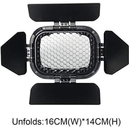 Puerta de Granero Godox BD-07 con Rejilla y 4 Filtros de Color