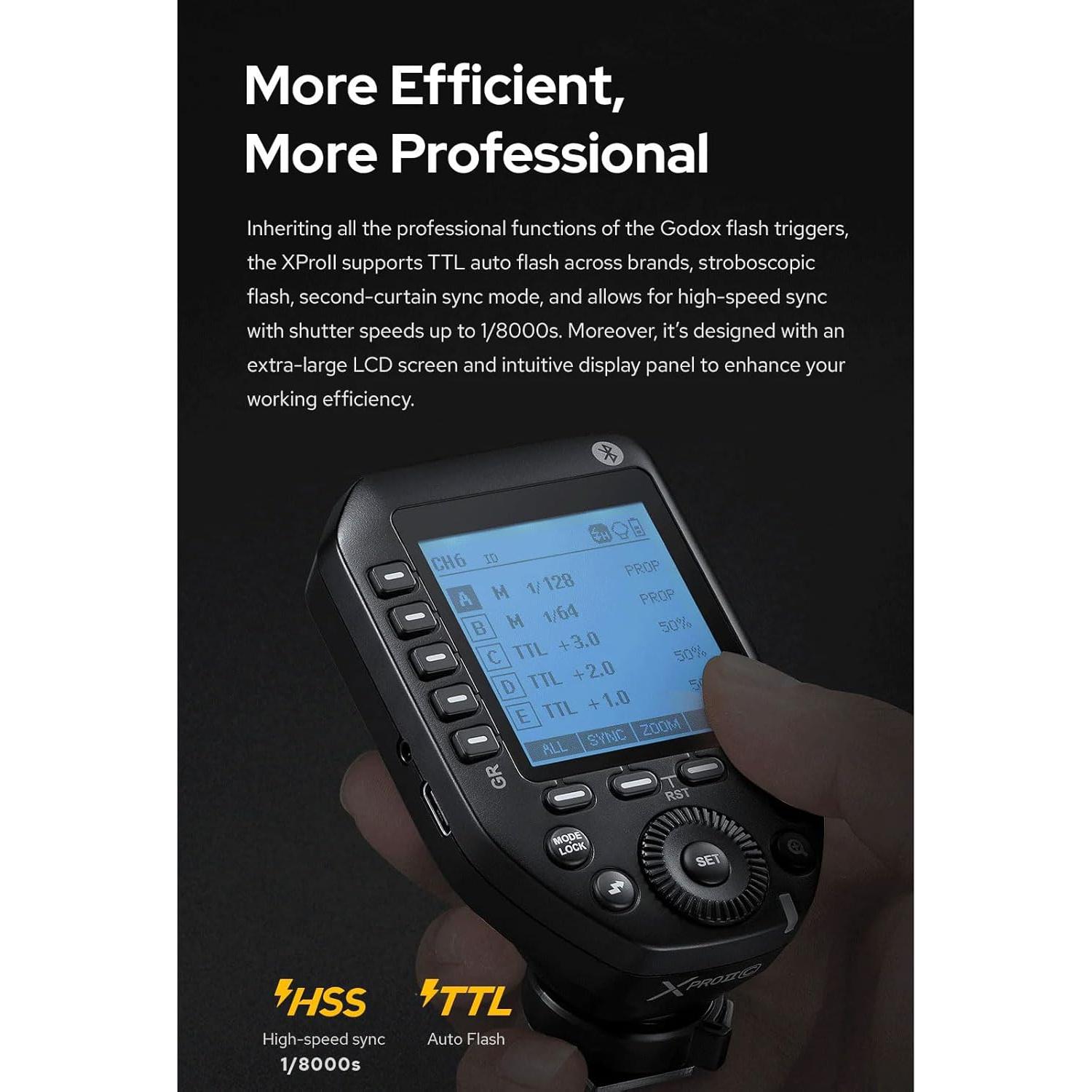 Disparador Inalámbrico TTL Godox XProII-F para Fujifilm