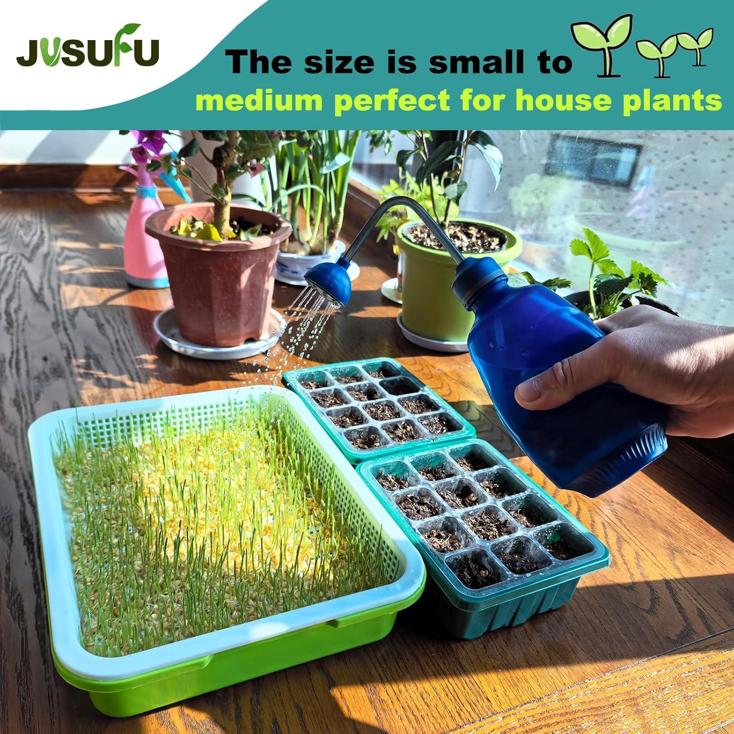 Regadera Pequeña JUSUFU 0.45L Azul para Plantas