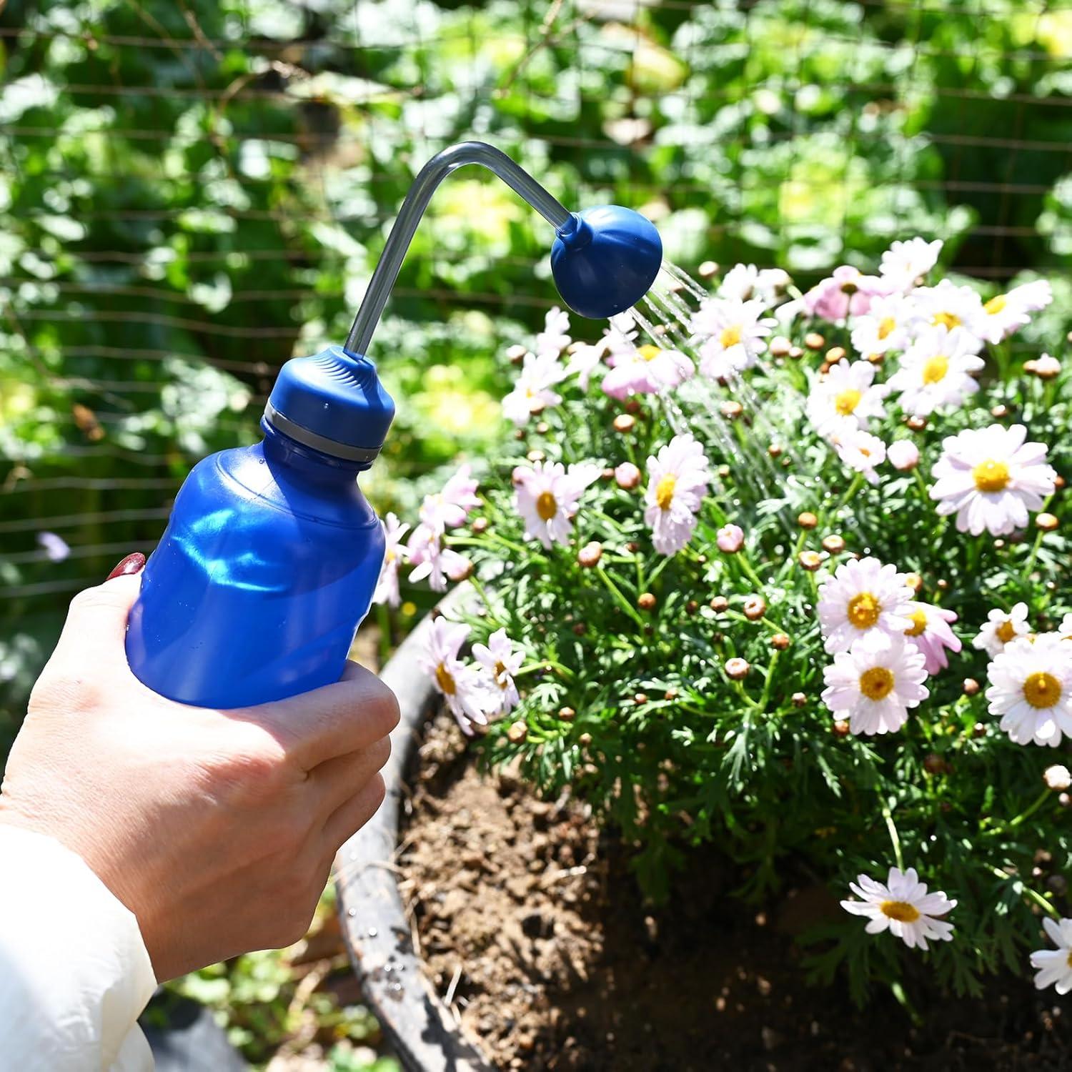 Regadera Pequeña JUSUFU 0.45L Azul para Plantas