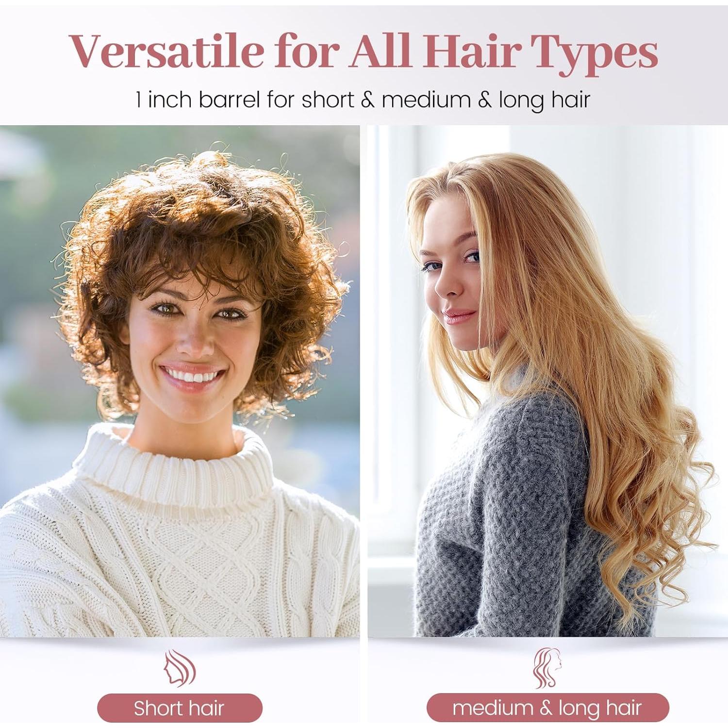 Plancha de Rizar Portátil Zavarea 1 Pulgada Doble Voltaje