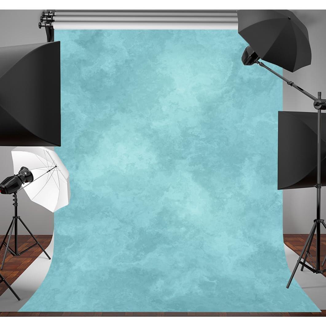 Fondo de Fotografía Profesional DULUDA 5x7ft Cian Abstracto