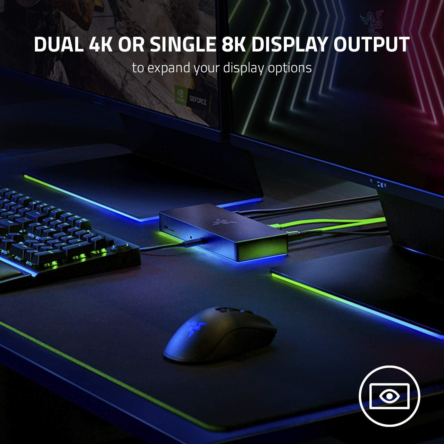 Dock Thunderbolt 4 Razer Chroma - 10 Puertos, Doble 4K, Carga