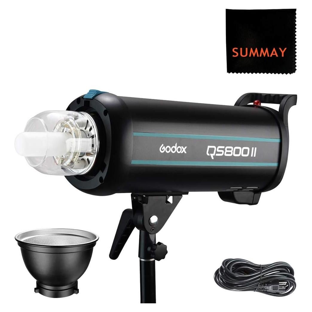 Flash Estroboscópico Godox QS800II 800Ws Luz de Estudio 150W