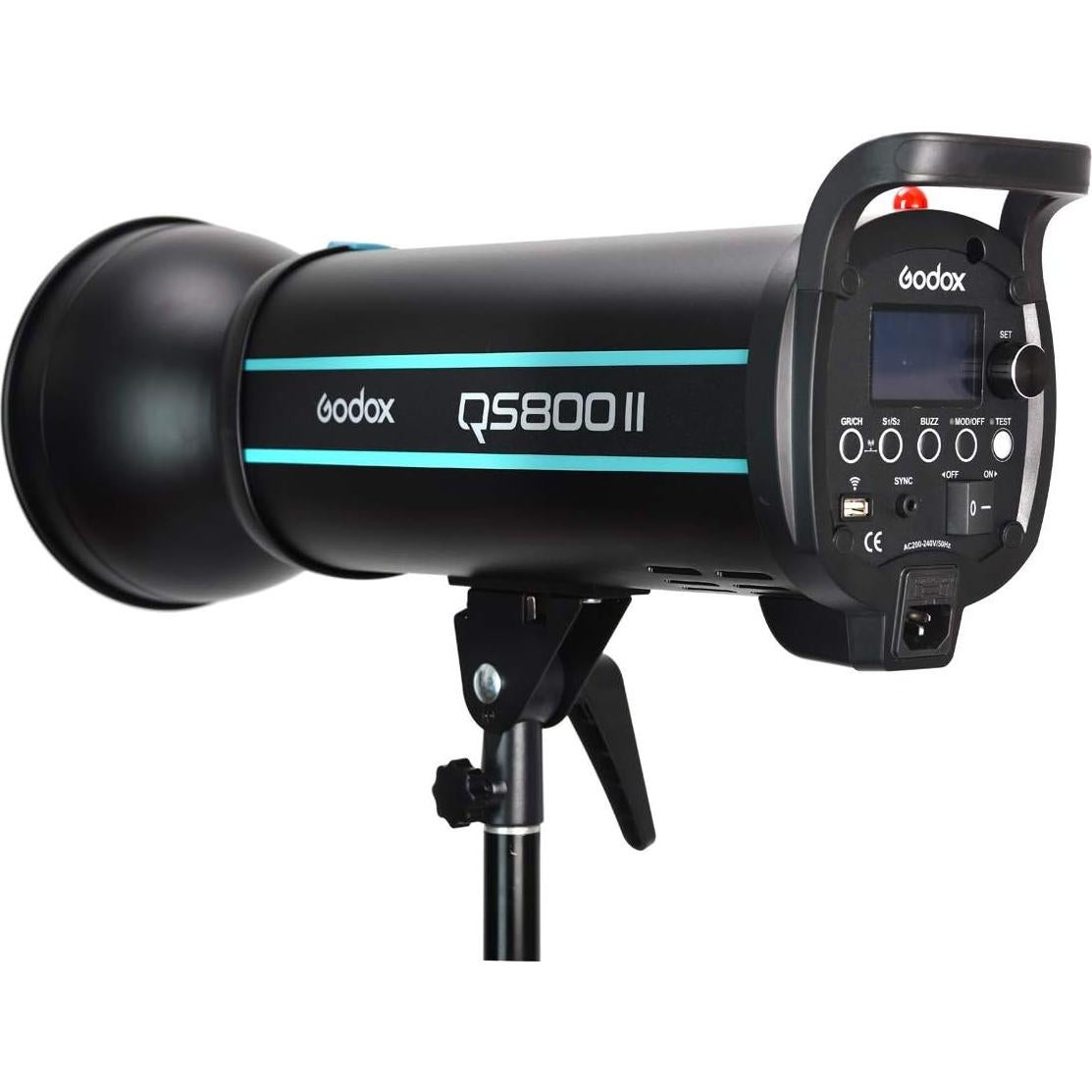 Flash Estroboscópico Godox QS800II 800Ws Luz de Estudio 150W