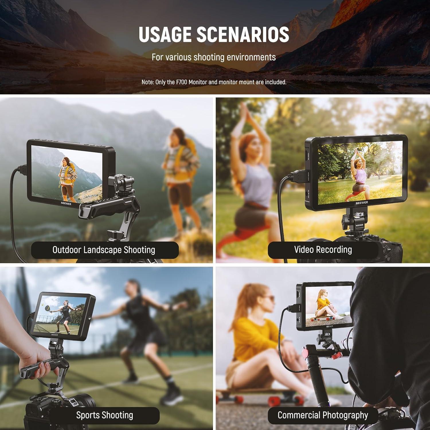 Monitor de Campo NEEWER F700 7" 2000nit HD Táctil 1920x1080