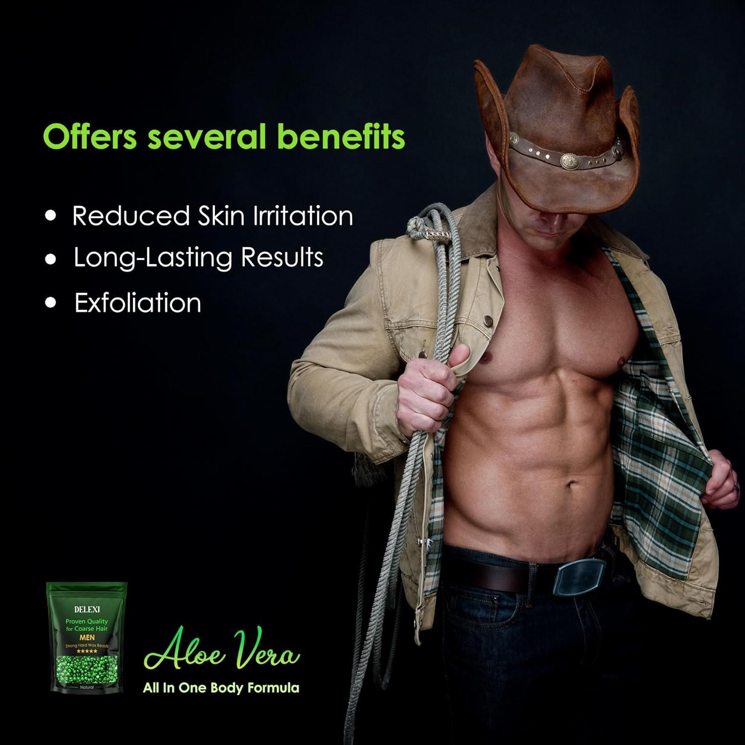 Kit de Cera Dura DELEXI para Hombres y Mujeres - 41.4g