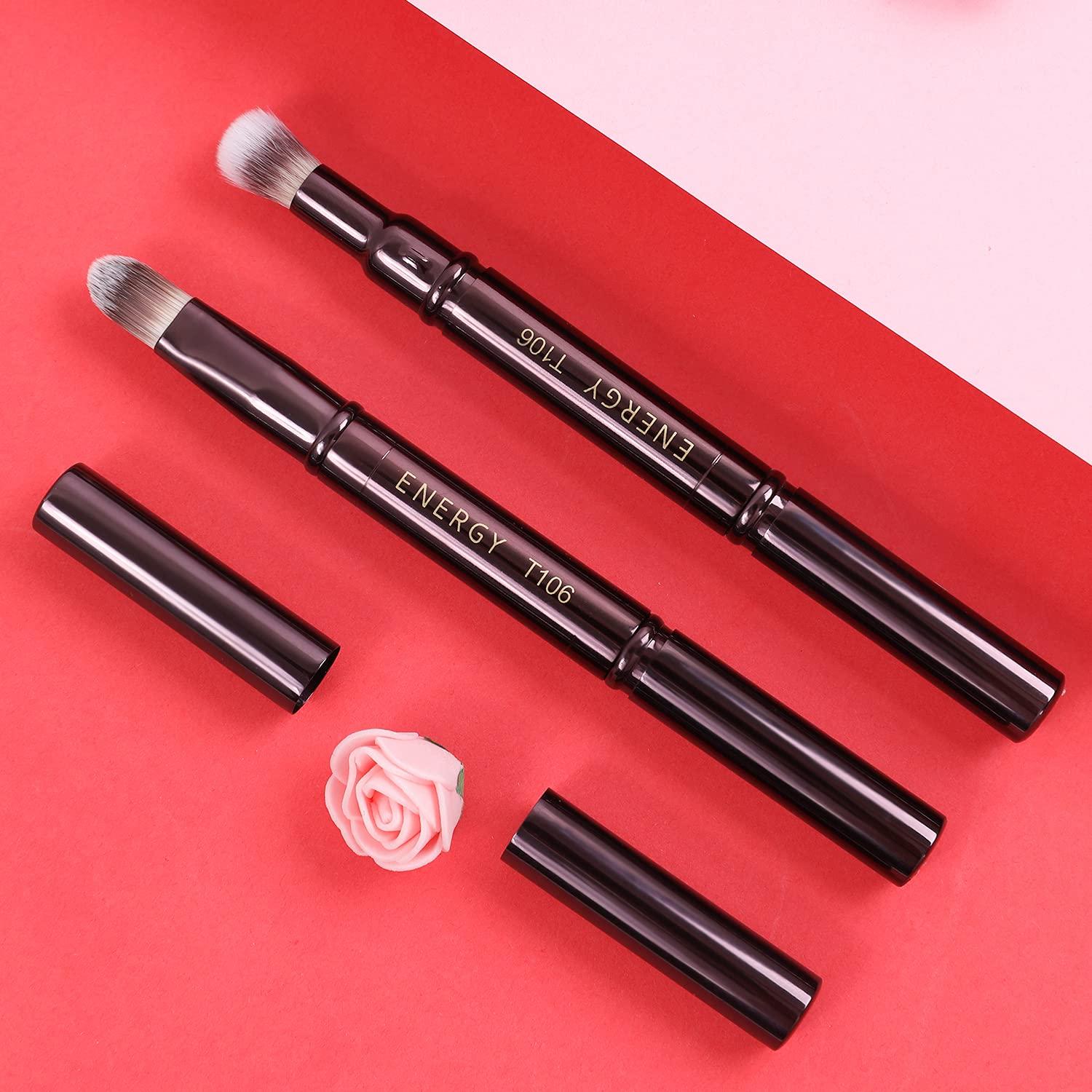 Brocha de Corrector Doble Airbrush ENERGY 2-en-1 Retráctil