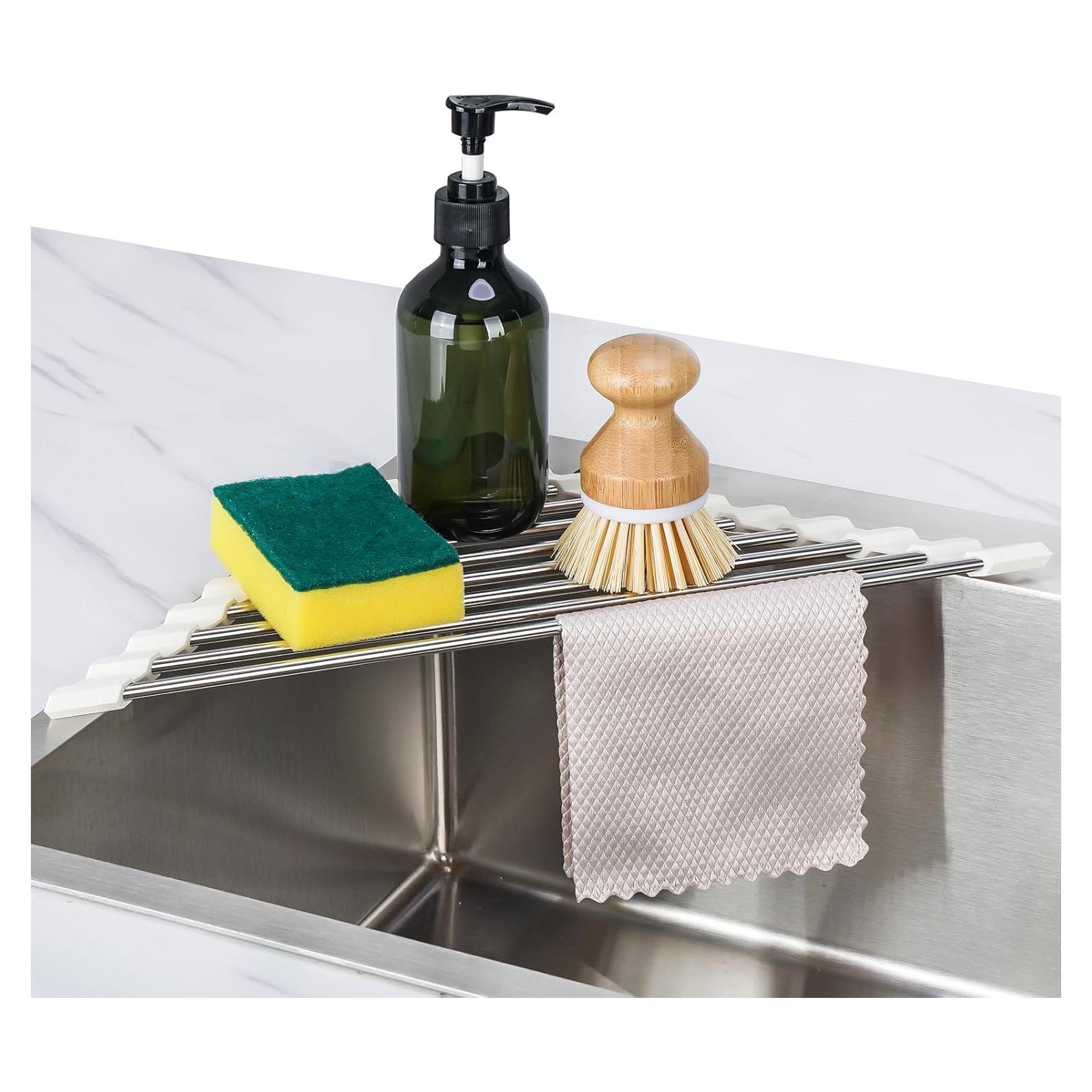 Estante de Secado de Platos Plegable Tomorotec Acero Inoxidable