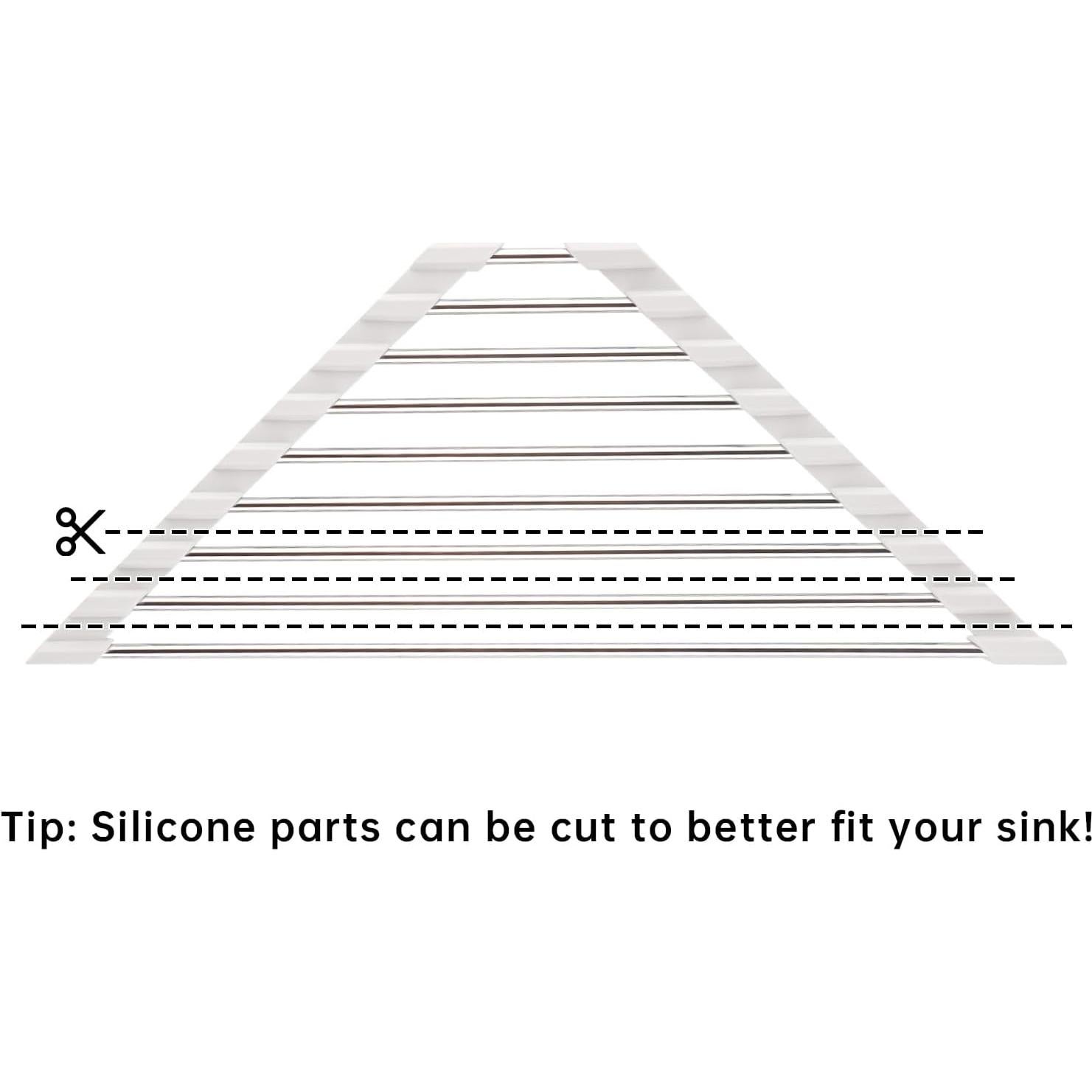Estante de Secado de Platos Plegable Tomorotec Acero Inoxidable
