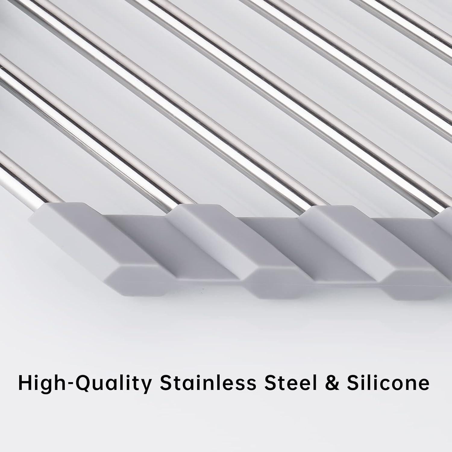 Estante Secado de Platos Tomorotec Plegable Acero Inoxidable 41x7 cm