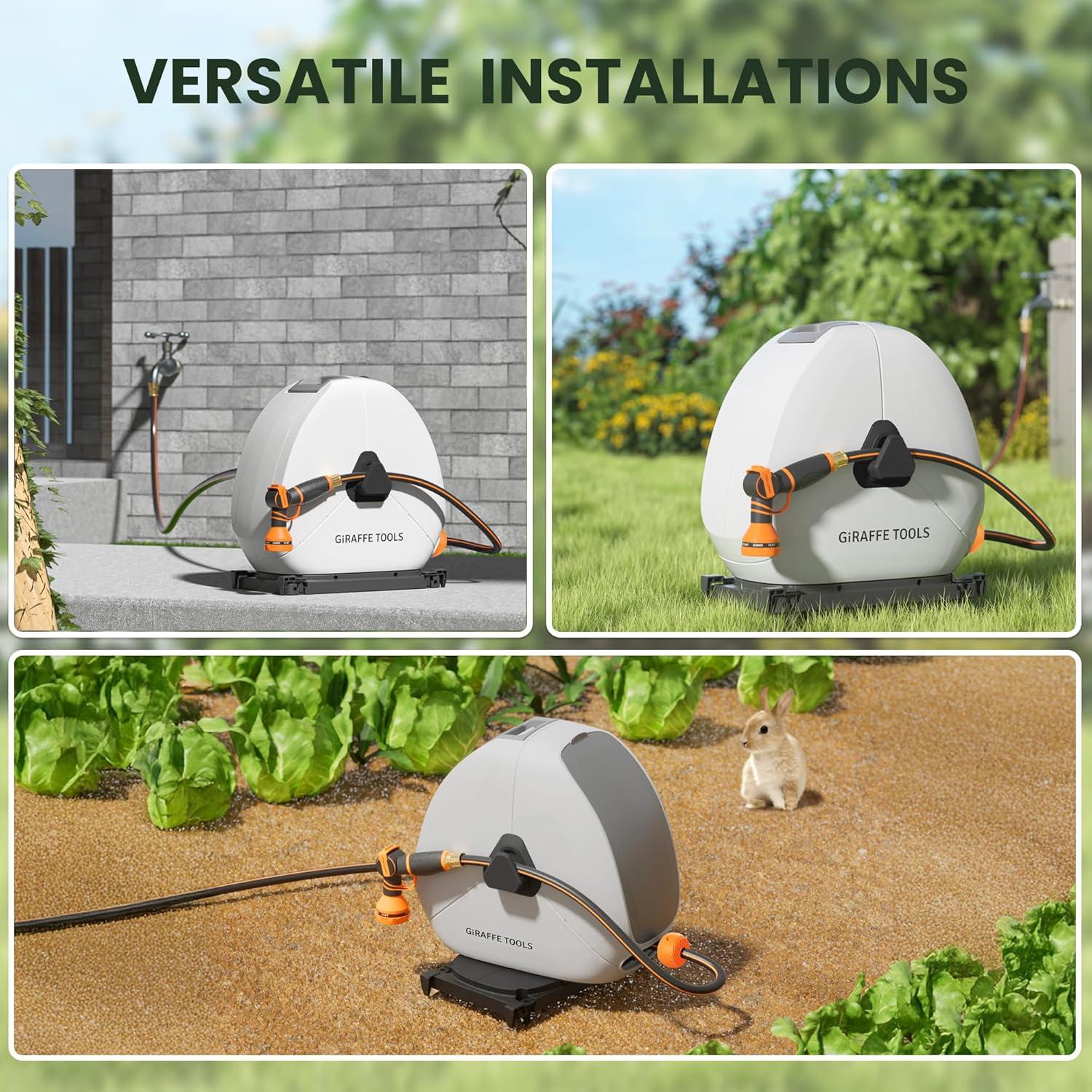 Carrete de Manguera Retráctil Giraffe Tools 30.48 m 1/2"