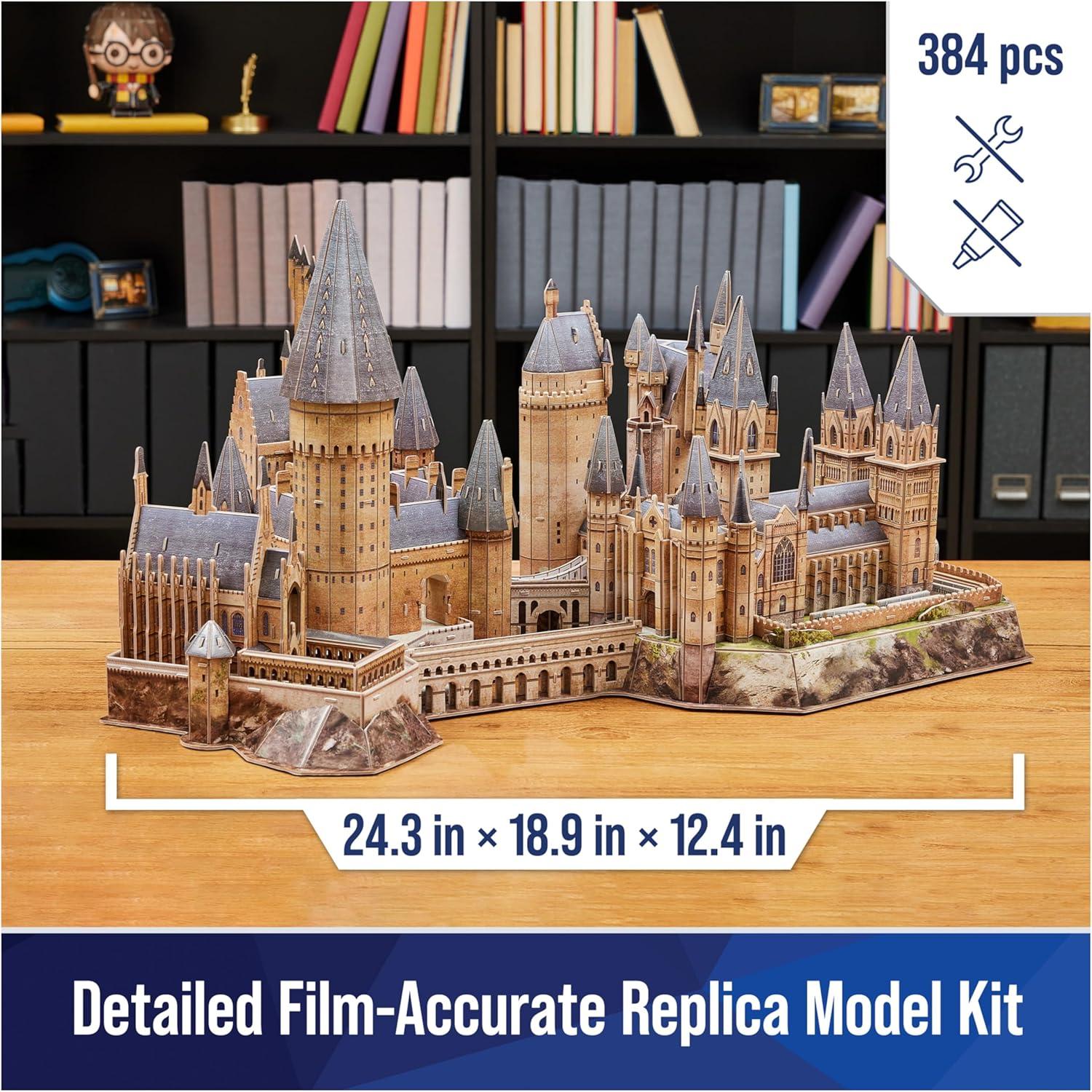 Castillo de Hogwarts Deluxe 4D Build Spin Master 384 Piezas