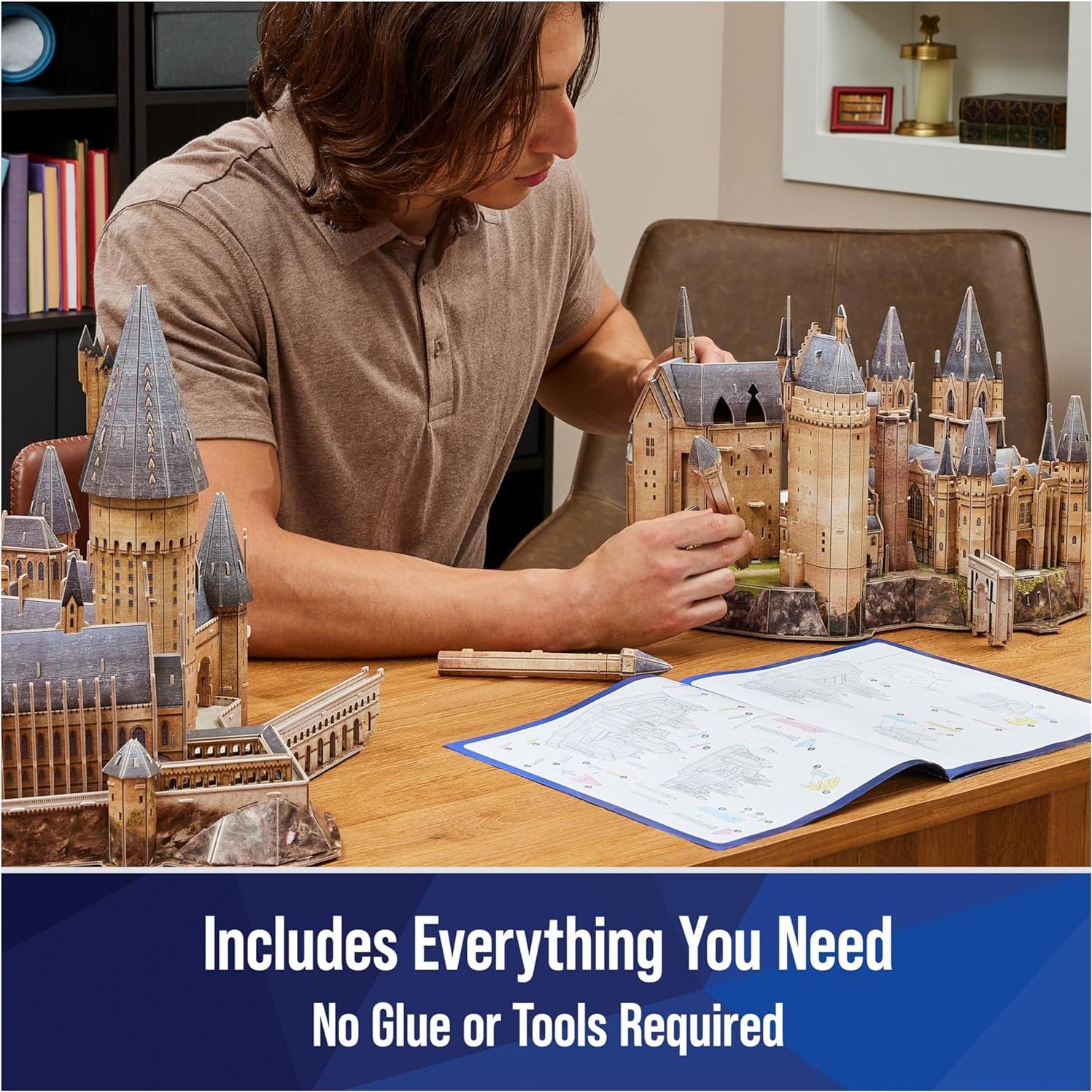 Castillo de Hogwarts Deluxe 4D Build Spin Master 384 Piezas