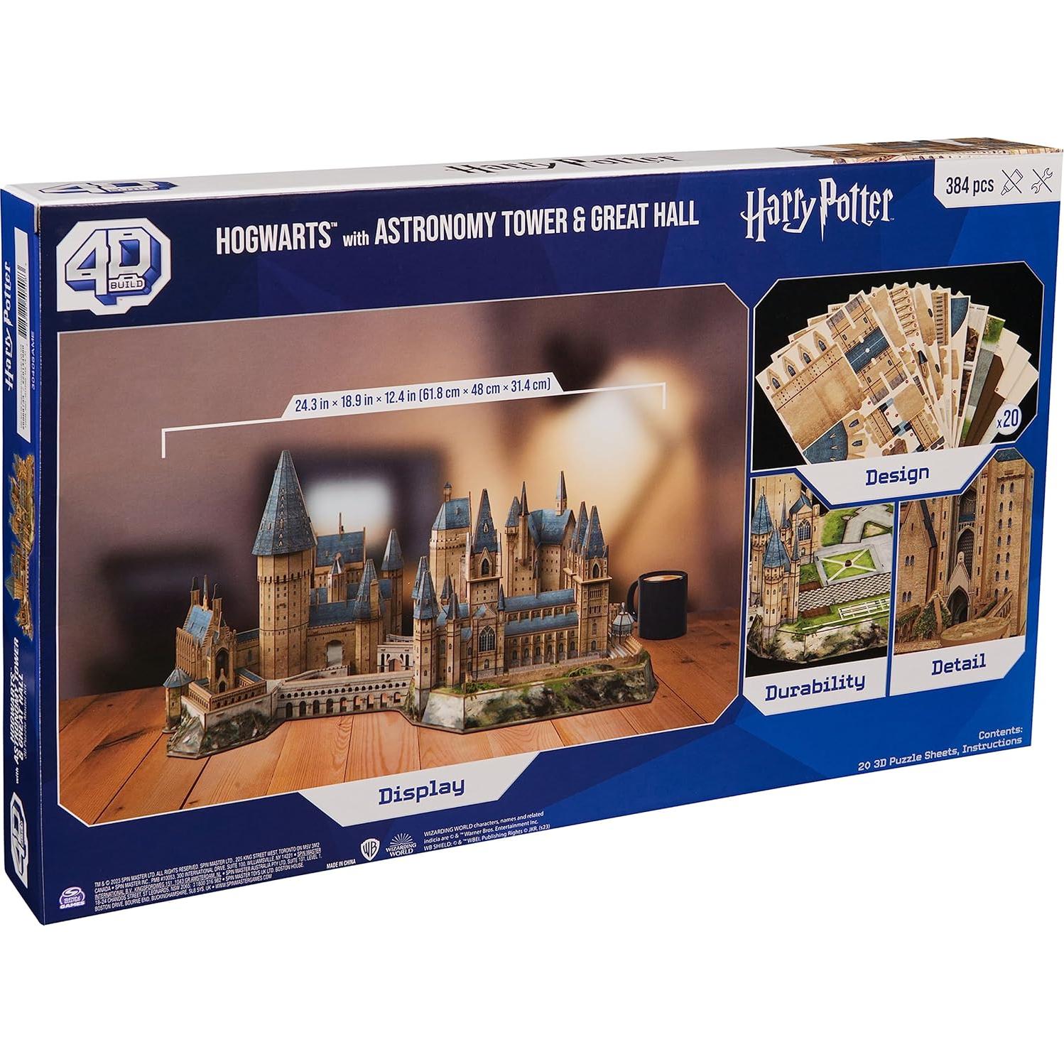 Castillo de Hogwarts Deluxe 4D Build Spin Master 384 Piezas