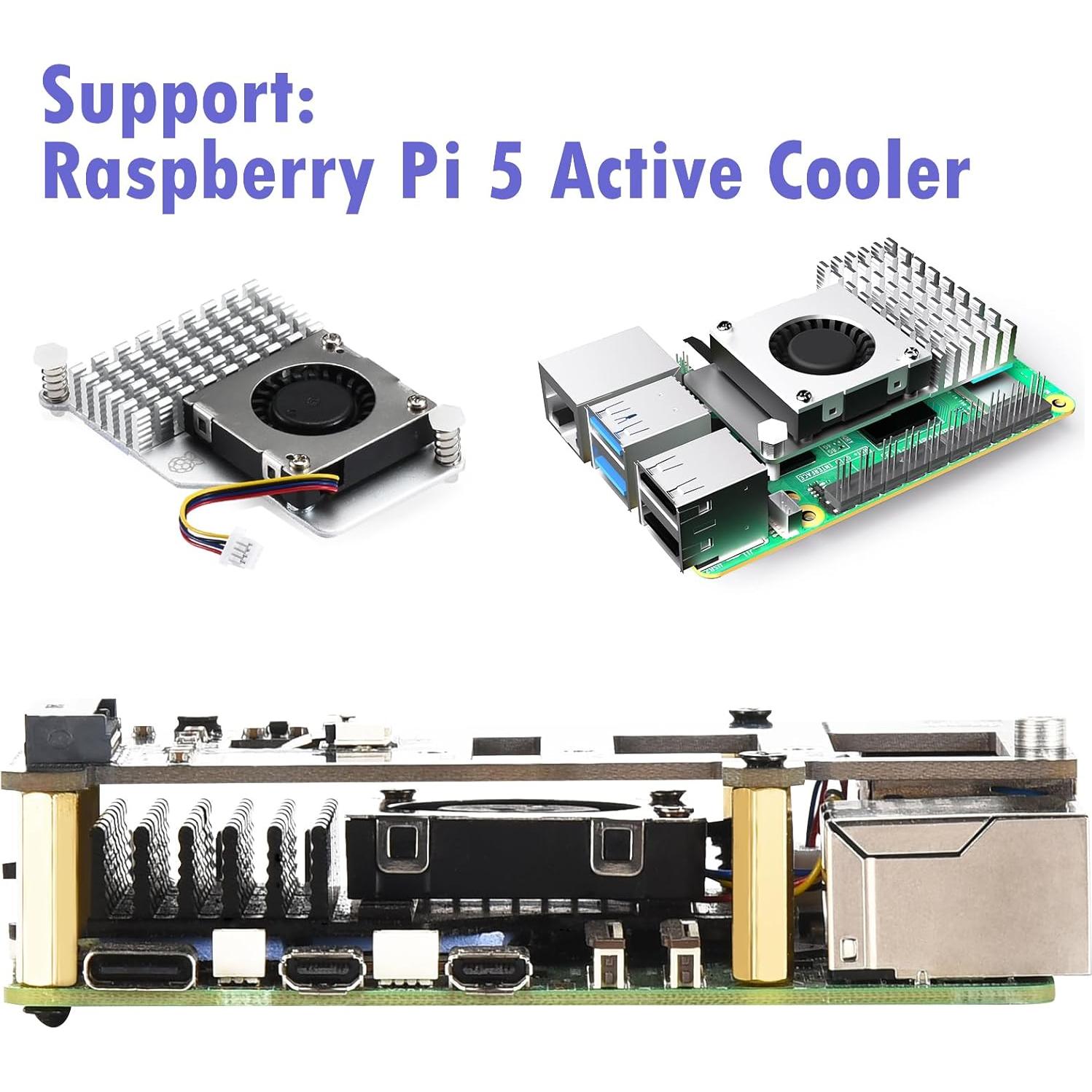 Placa PCIe M.2 HAT+ iUniker para Raspberry Pi 5 NVMe