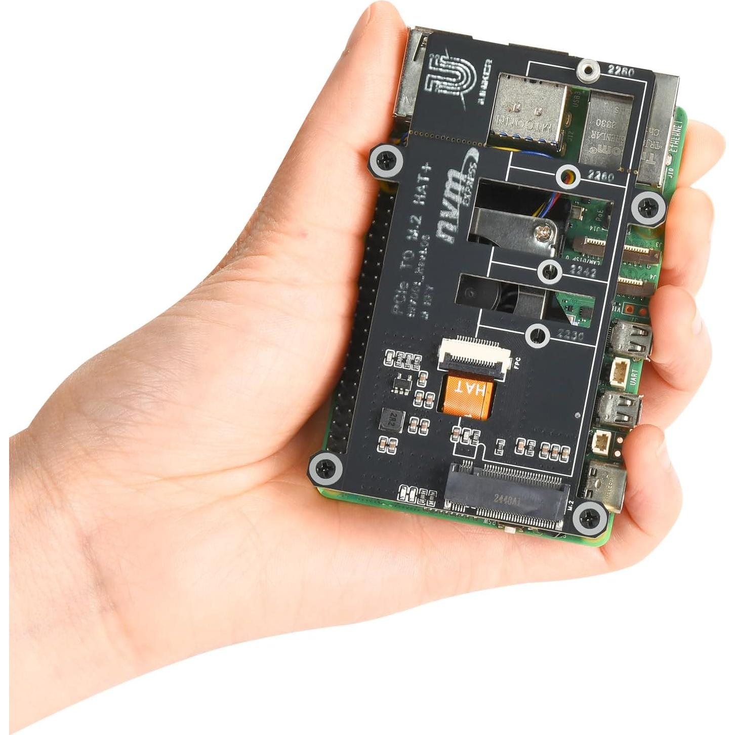 Placa PCIe M.2 HAT+ iUniker para Raspberry Pi 5 NVMe