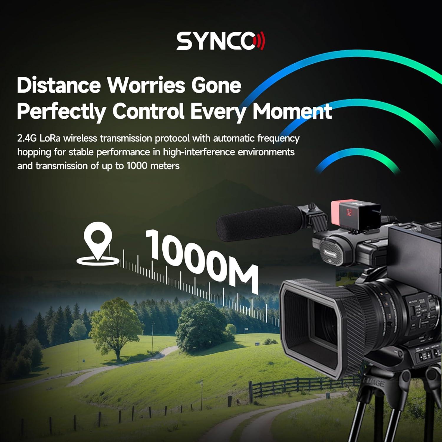 Sistema de Luz Tally Inalámbrica SYNCO CE3 para Cámara 4 Luces