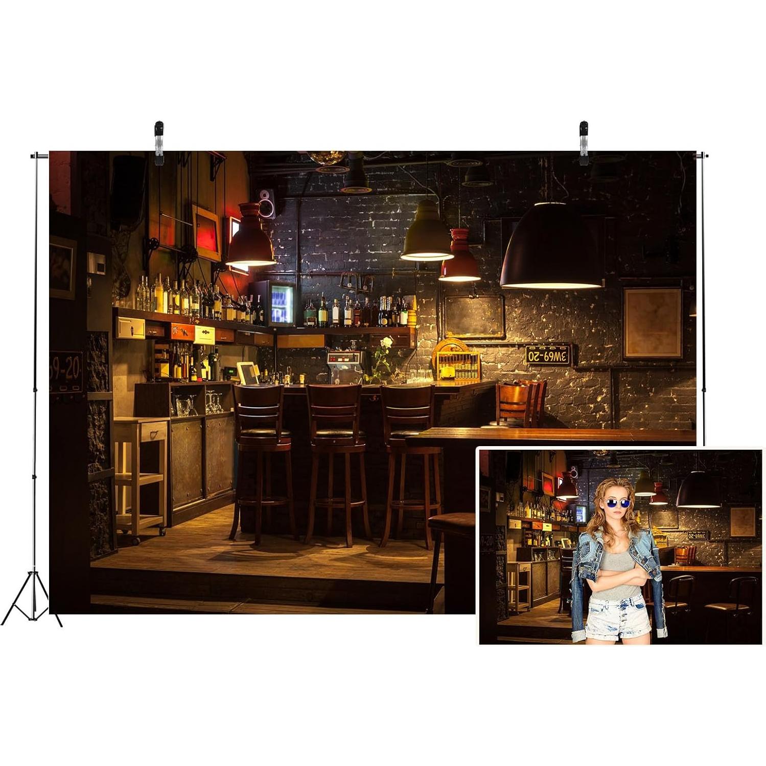 Backdrop de Tela Poliester Loccor 213x152cm Fiesta Pub