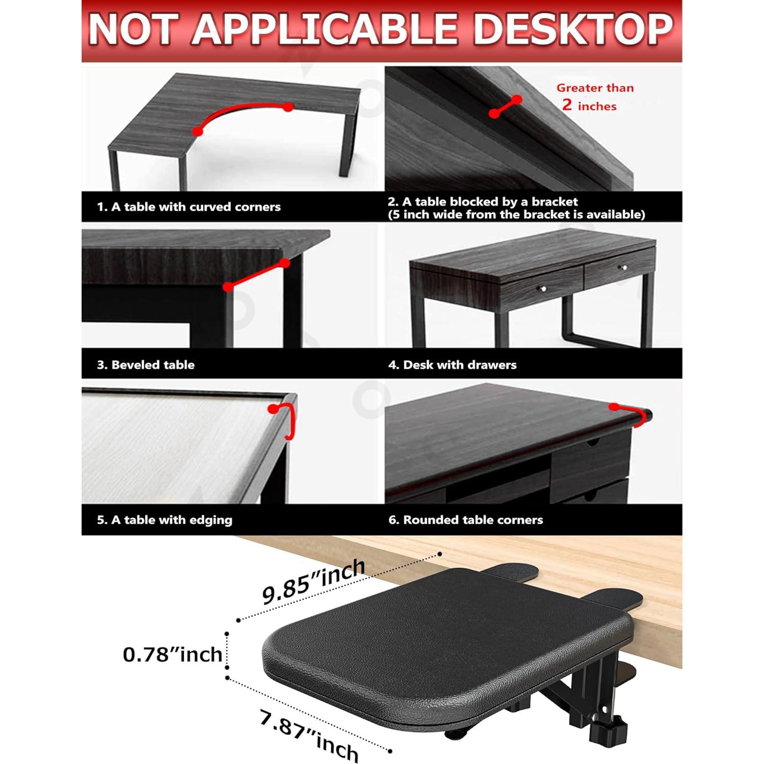 Reposabrazos Ergonómico NODOCA para Escritorio Plegable 1 pieza