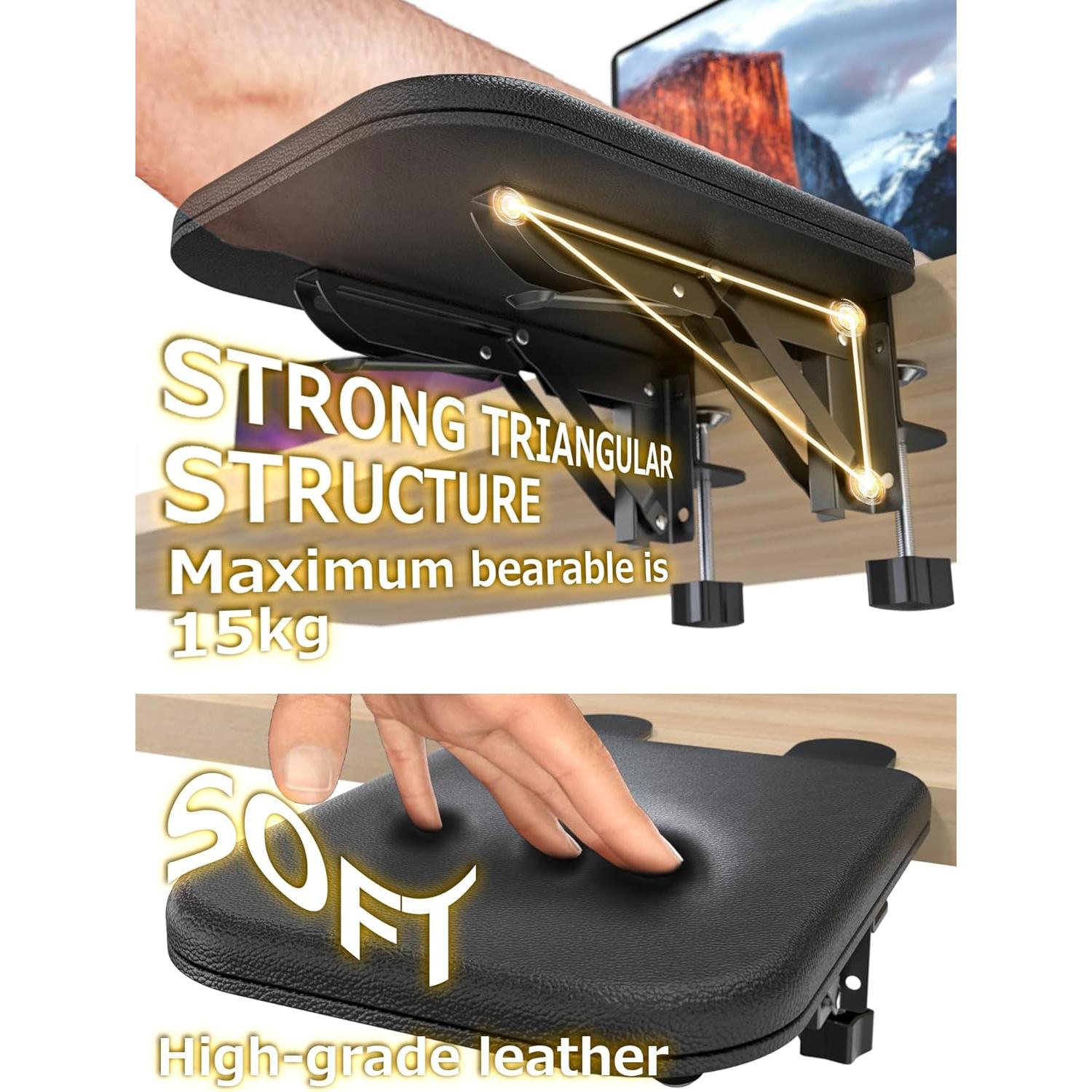 Reposabrazos Ergonómico NODOCA para Escritorio Plegable 1 pieza