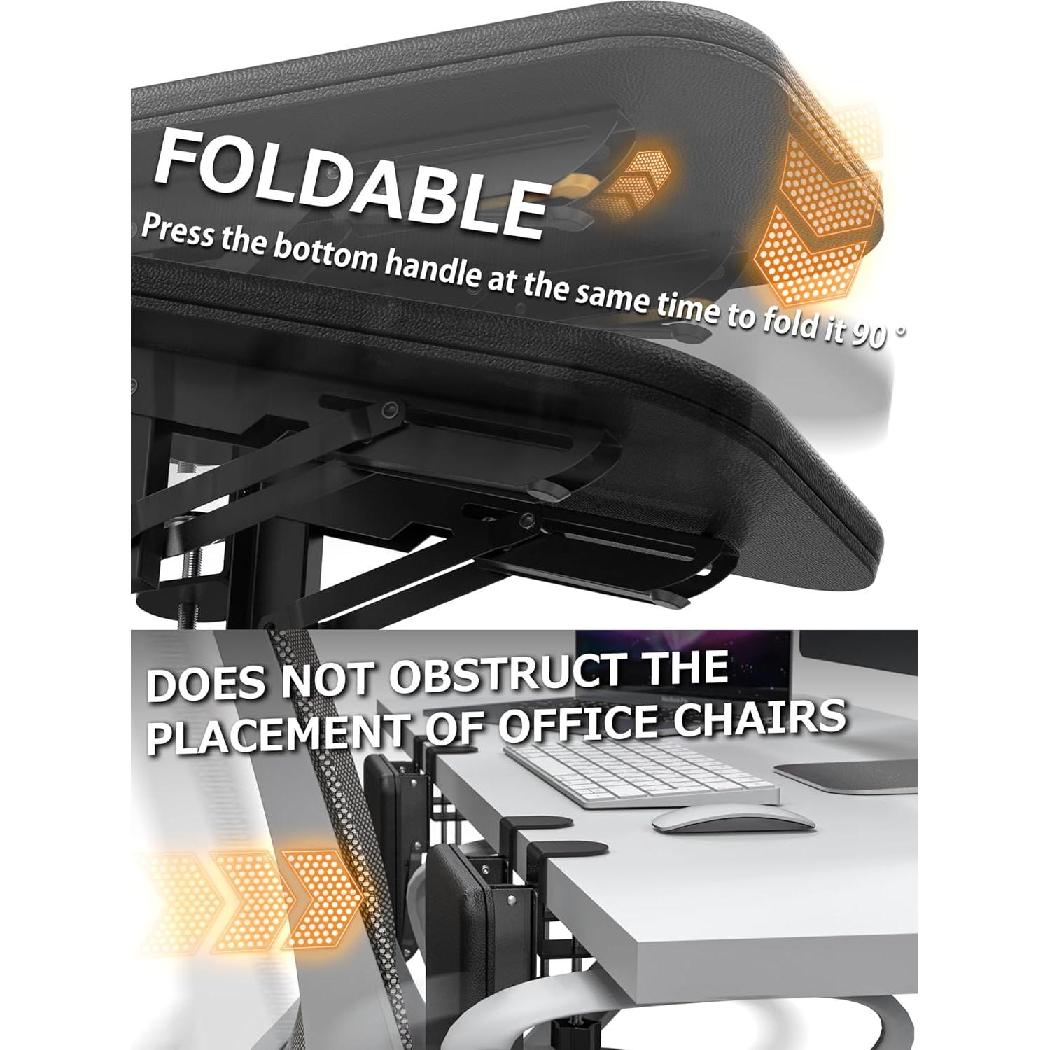 Reposabrazos Ergonómico NODOCA para Escritorio Plegable 1 pieza